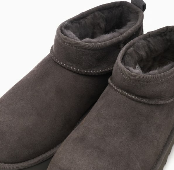 Ugg Australia Classic Ultra Mini Boots In Gray