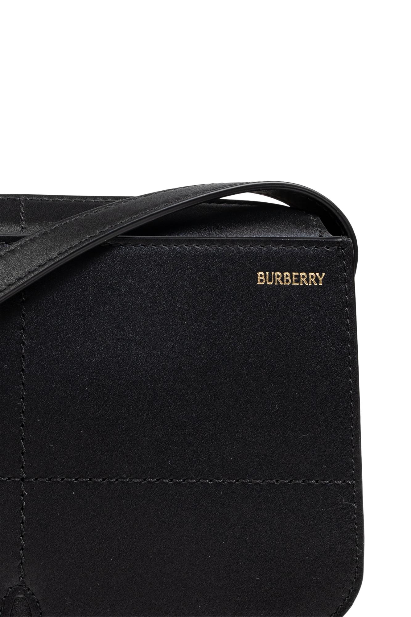 Shop Burberry Shoulder Bag Slip In Black