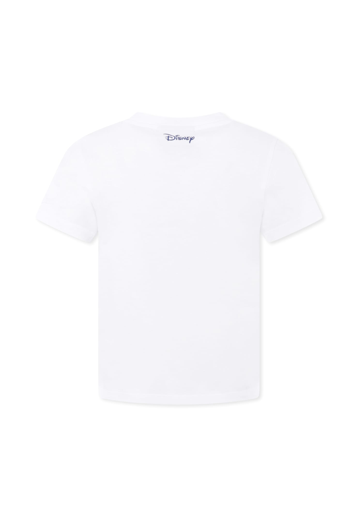 Mc2 Saint Barth White T-shirt For Girl With Minnie In White