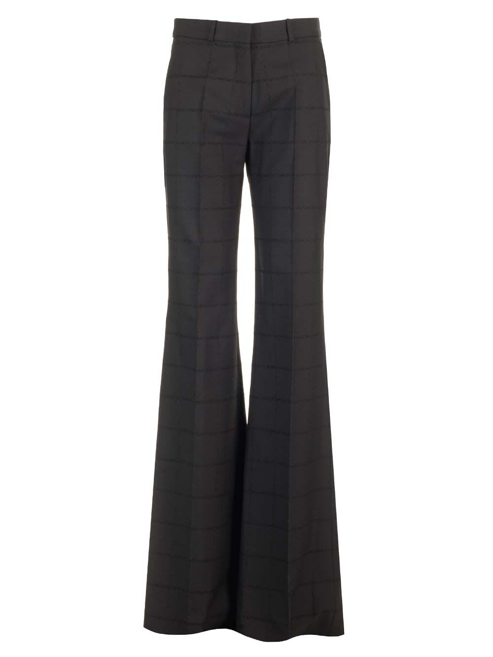 Shop Del Core Tailored Boot Cut Trousers In Black