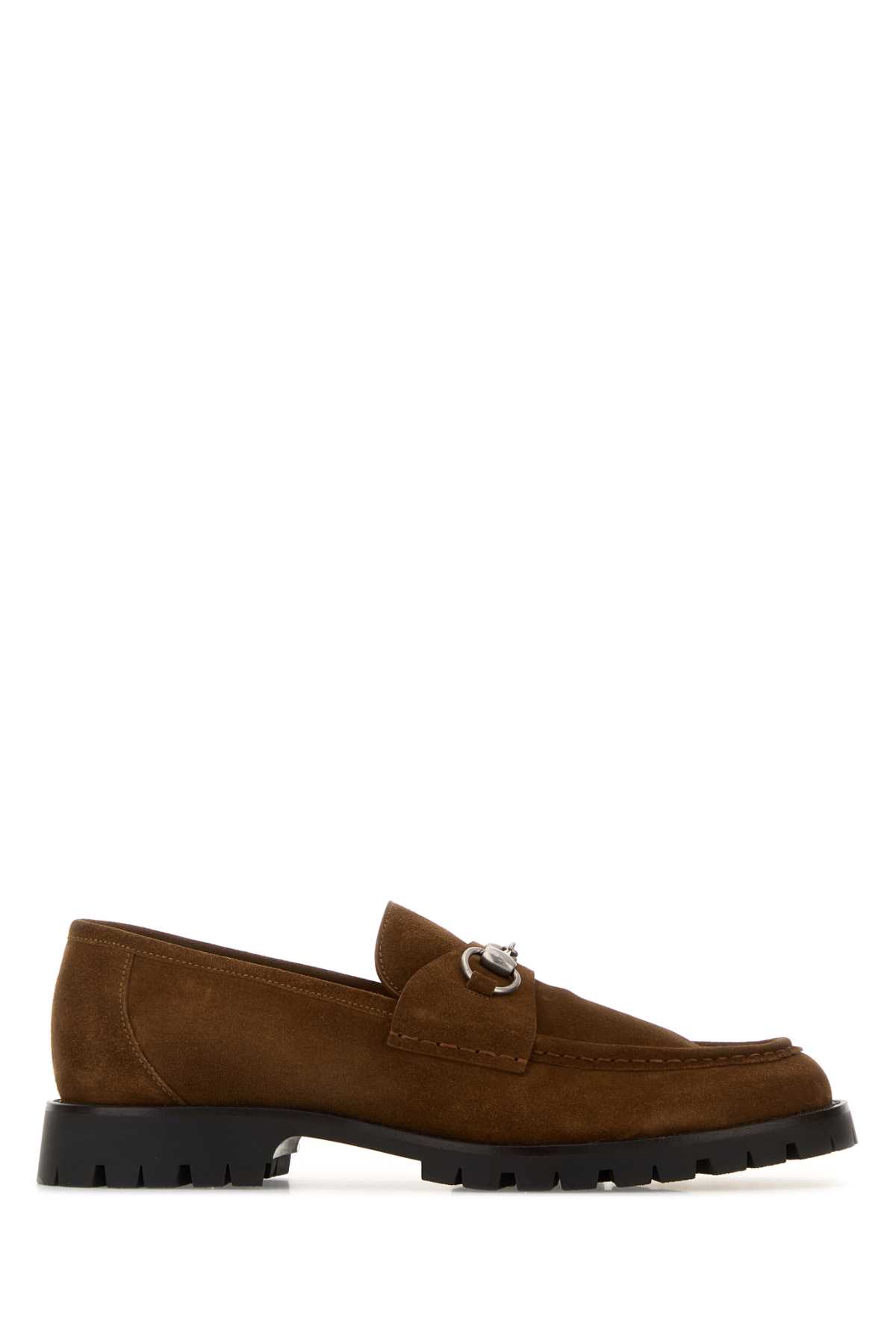 Gucci Brown Suede Loafers