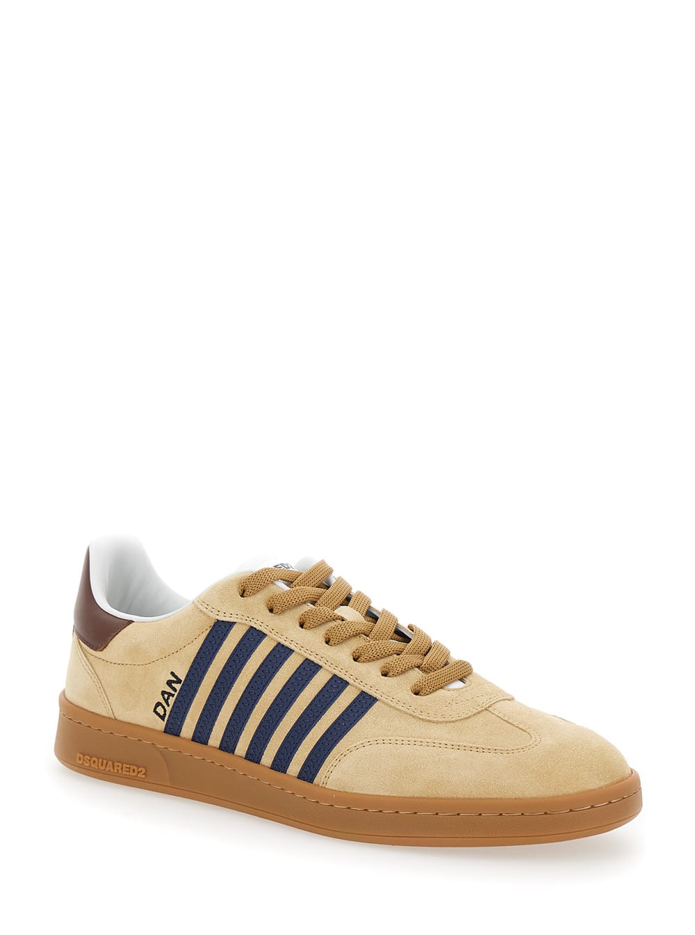 Shop Dsquared2 Sneakers Crosta+vitello In Brown