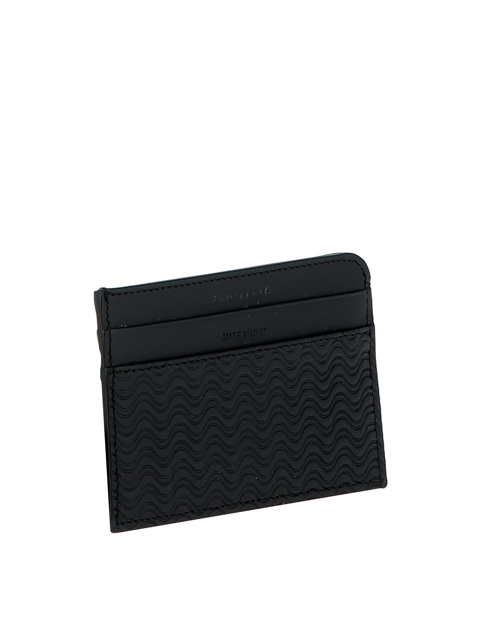 Shop Zanellato Black Leather Wallet In 02 Black