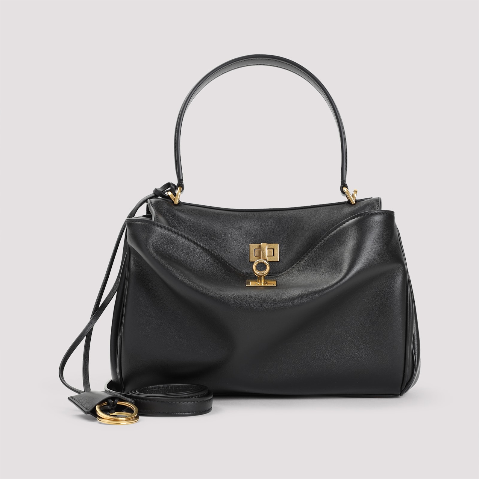 Balenciaga Black Rodeo Satchel Bag In Black