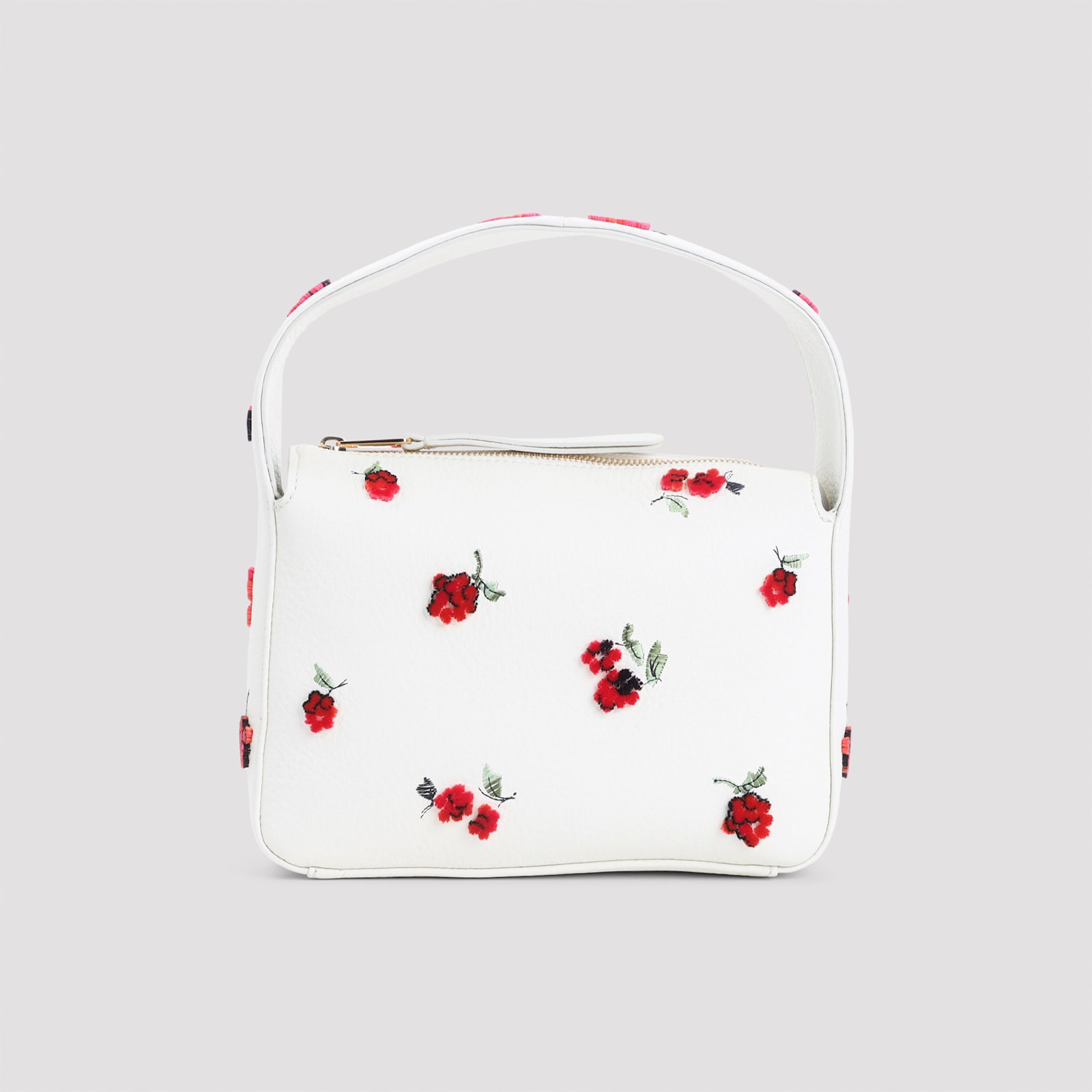 Khaite Small Elena Floral Top Handle Bag In Pink