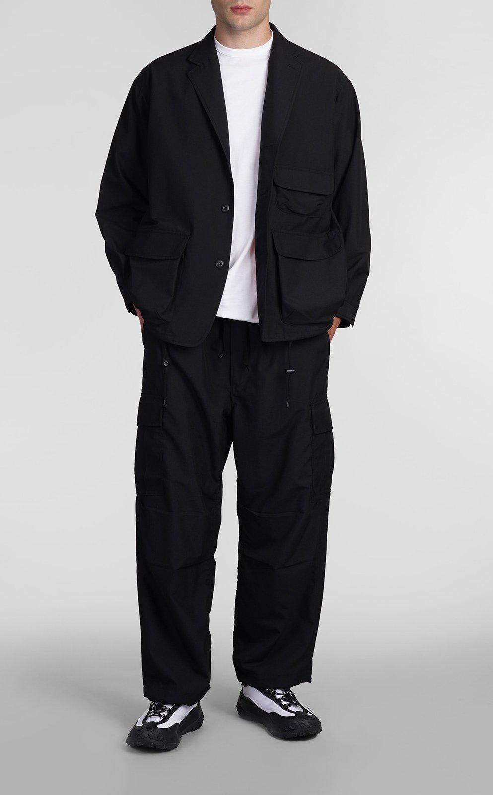 Shop Comme Des Garçons Homme Deux Straight-leg Cargo Trousers In Black