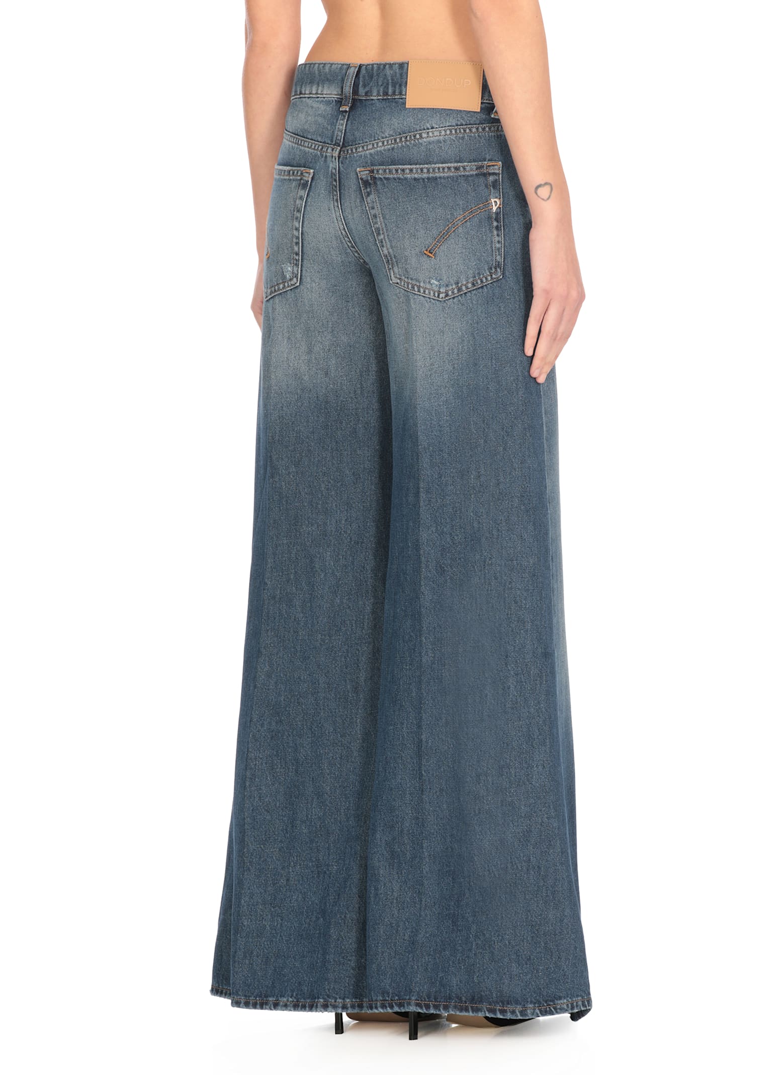 Dondup Blue Marlen Pants In Non Definito