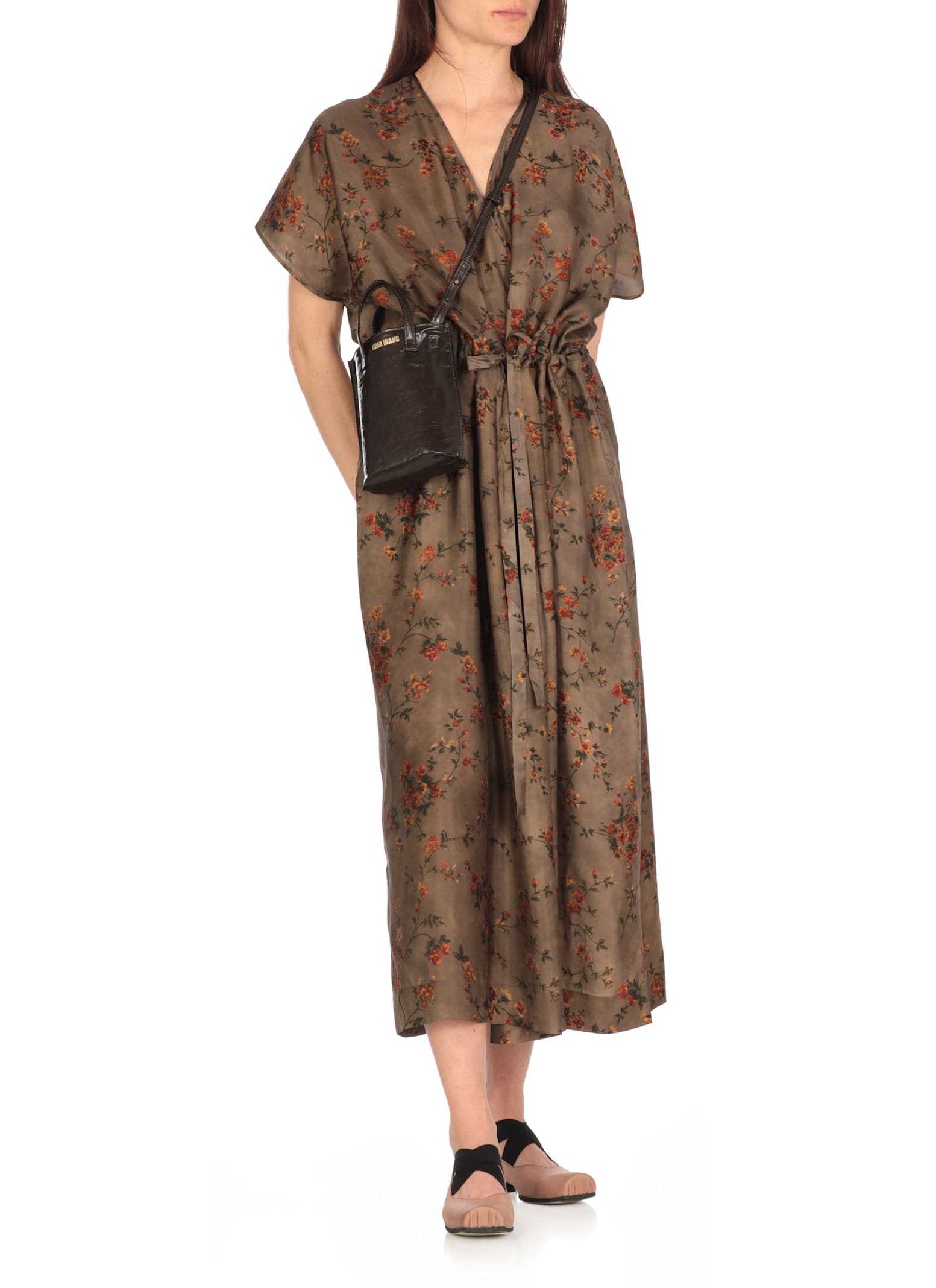 Uma Wang Small Case Canvas Bag In Brown