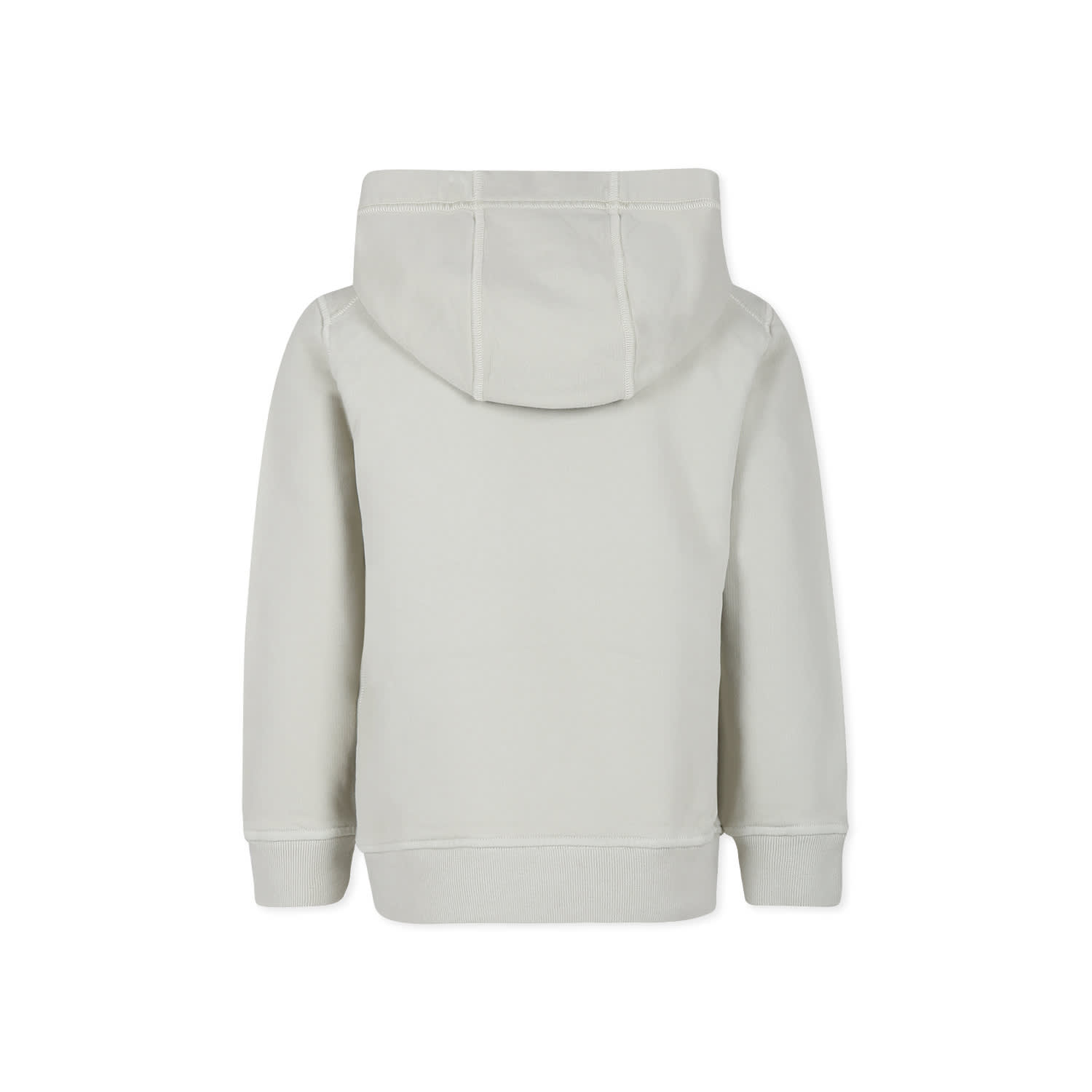 Stone Island Ivory Sweatshirt For Boy With Logo In V0097