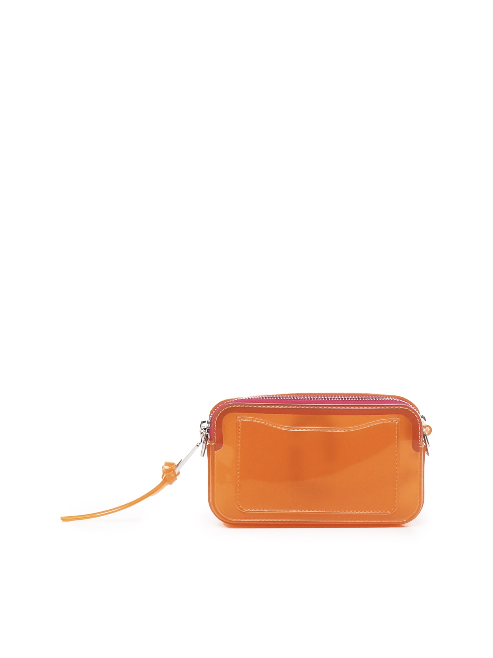 Shop Marc Jacobs Shoulder Bag Jelly Snapshot In Tangerine