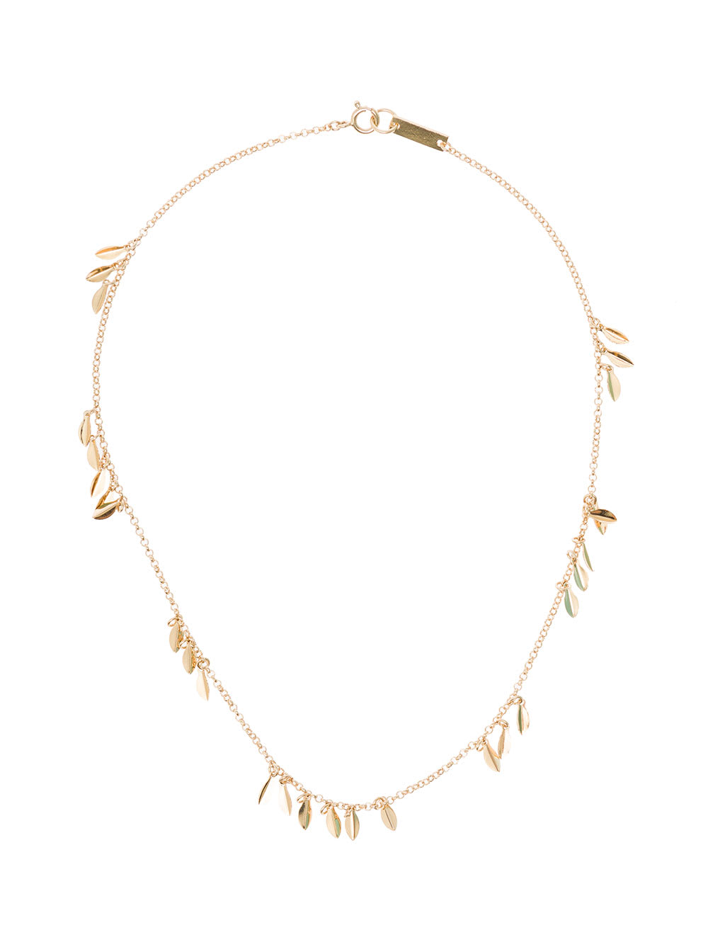 Isabel Marant Womans Chioker Metal Necklace With Leaves Detail