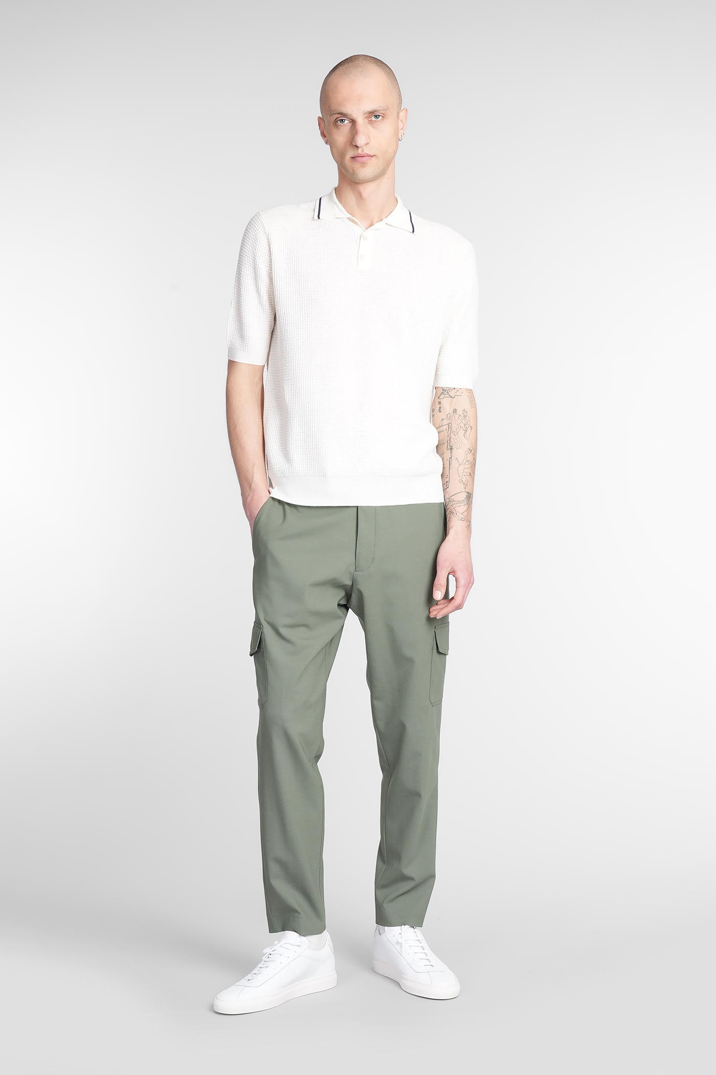 Ballantyne Polo In Beige Cotton In Beige