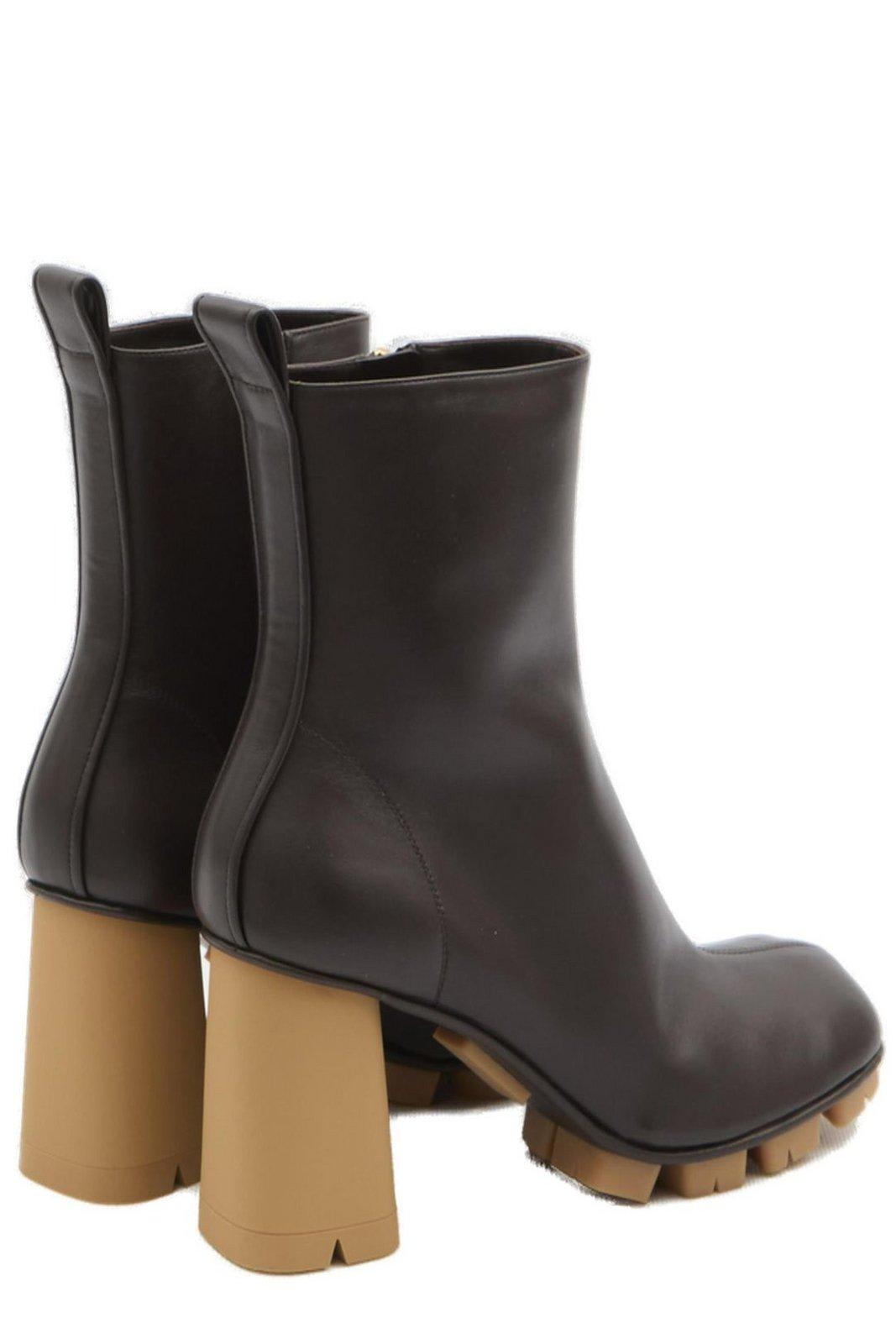 Shop Bottega Veneta Shore Ankle Boots In Brown