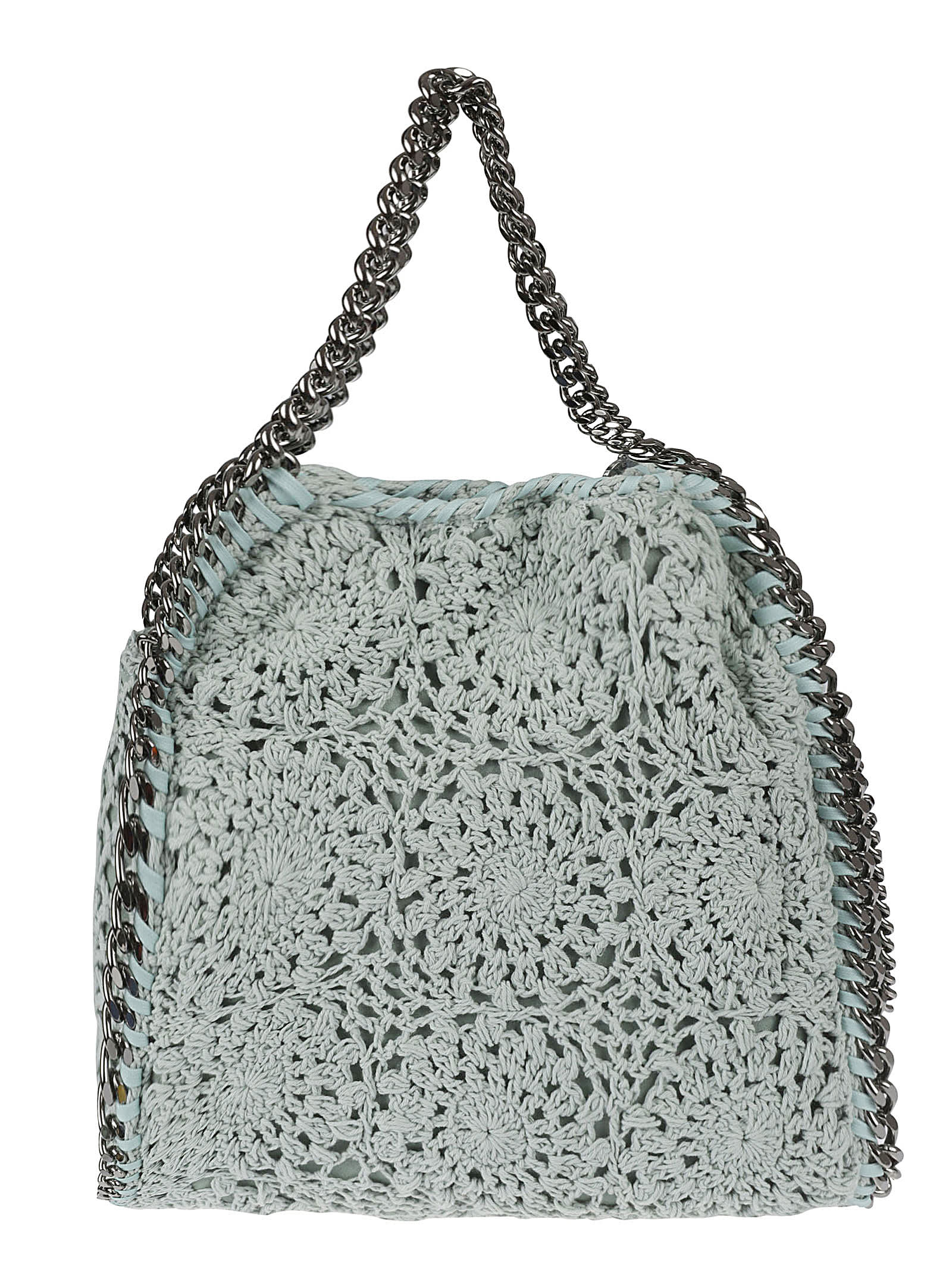 Shop Stella Mccartney Mini Eco Shaggy Deer Tote In Light Mind