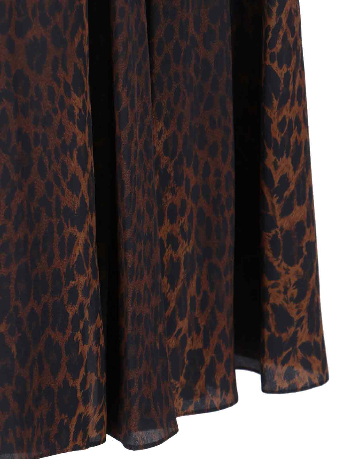 Balenciaga Godet-panelled Silk-crepe Midi Skirt In Brown