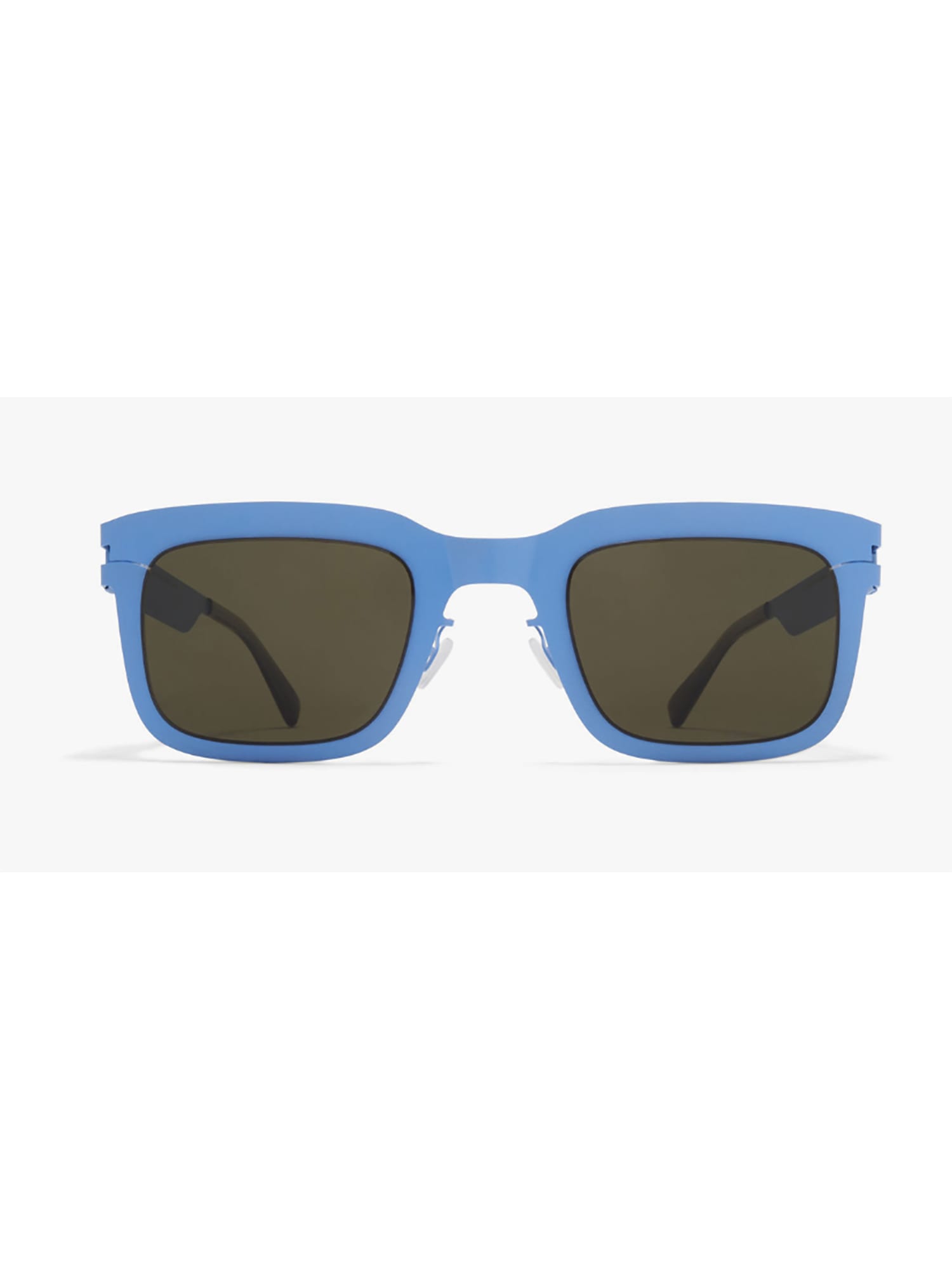 Shop Mykita Norfolk Sunglasses In Light Blue Rawgreen