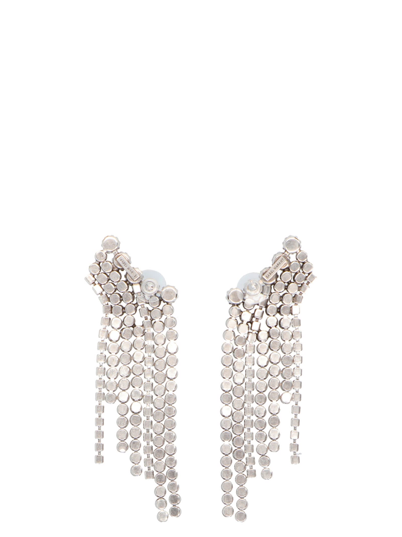 Shop Isabel Marant Boucle Doreill Earrings In Transparent/silver