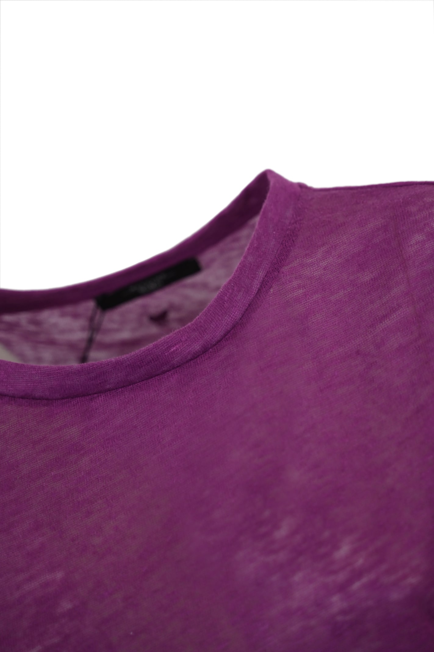 Shop Weekend Max Mara Falla Linen T-shirt In Purple
