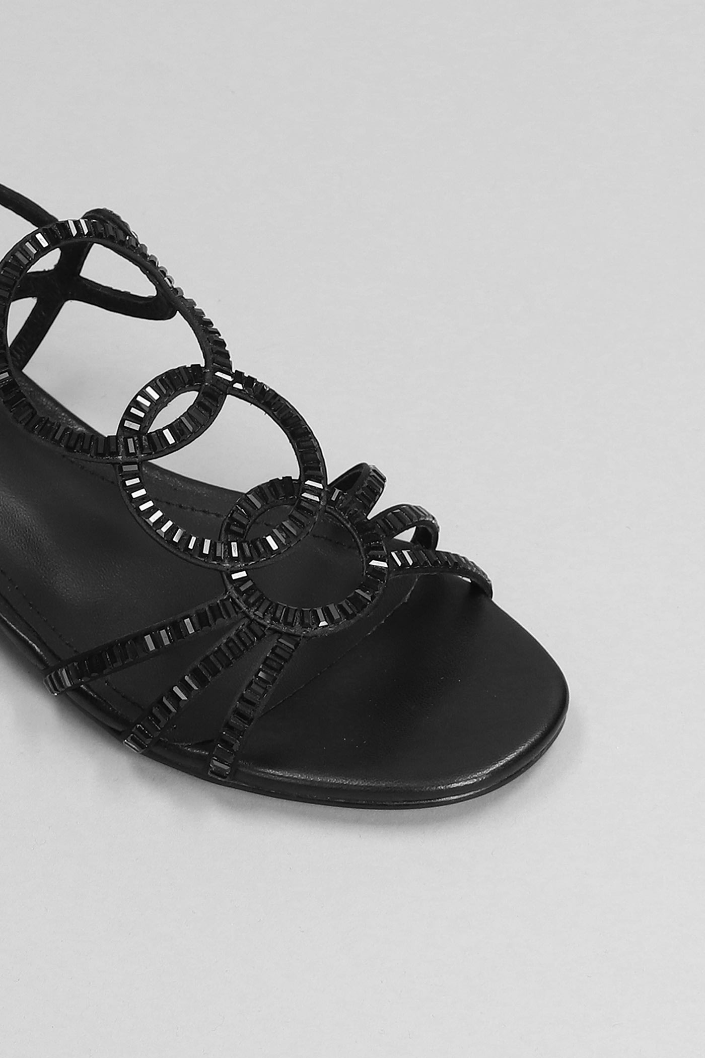 Shop Bibi Lou Iris Flats In Black Leather