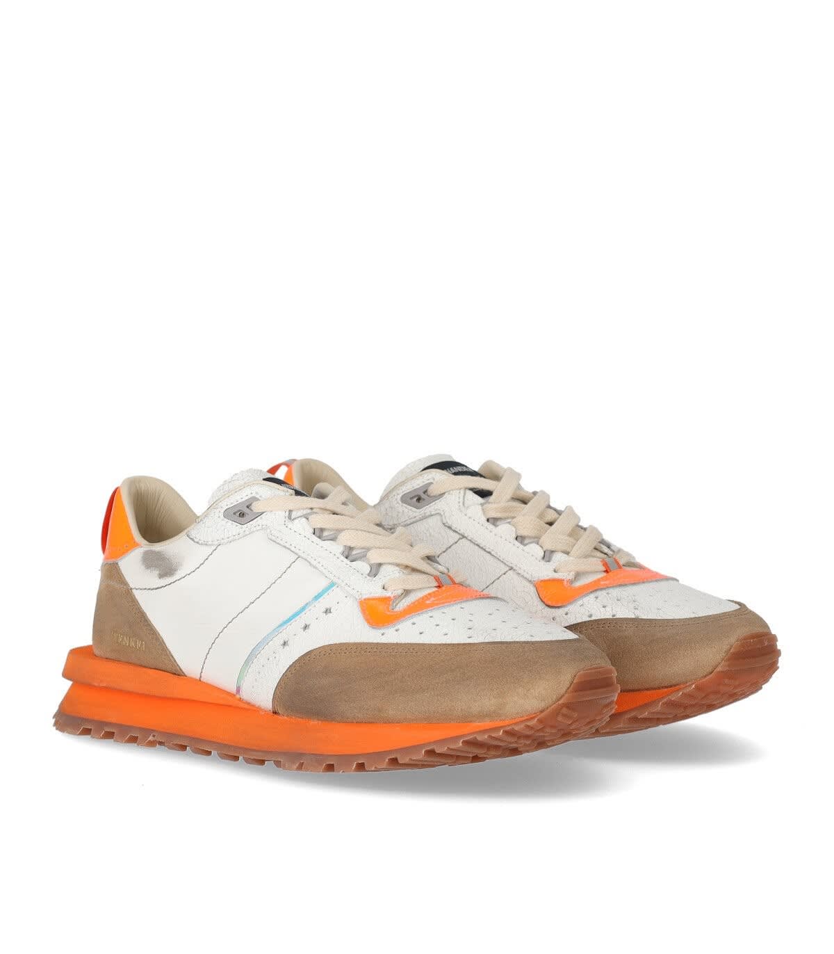Hidnander Tenkei Track Edition White Fluo Orange Sneaker | ModeSens