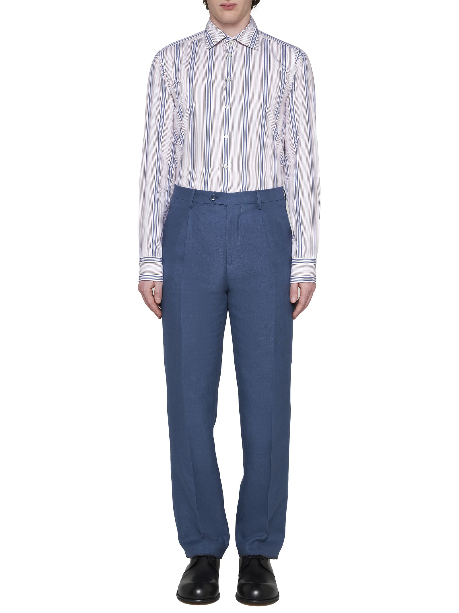 Shop Etro Shirt In Rigato