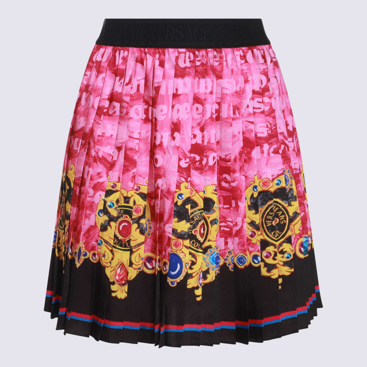 Shop Versace Jeans Couture Fucsia Skirt In Fuchsia