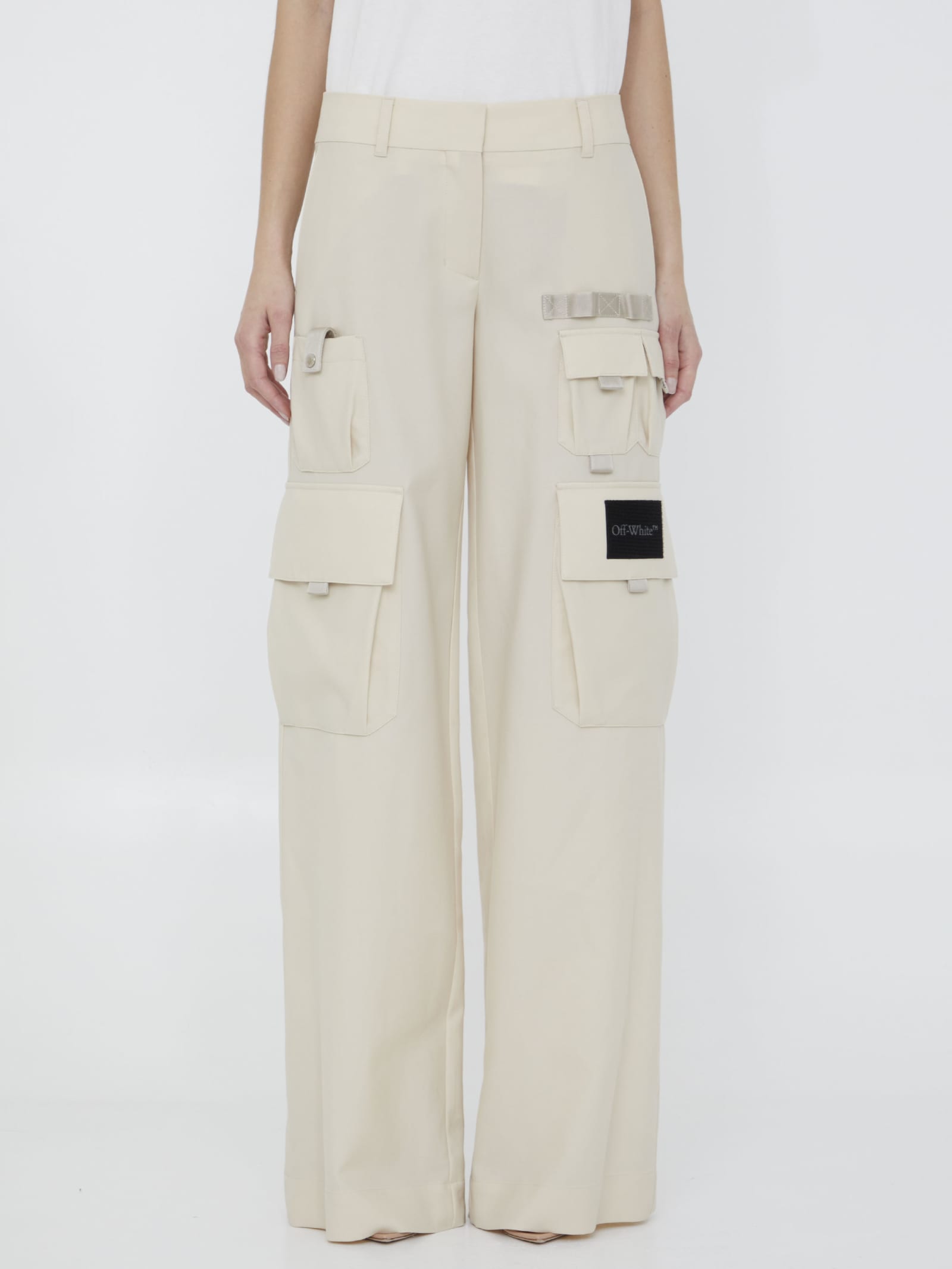 Off-white Toybox Wide-leg Cargo Trousers