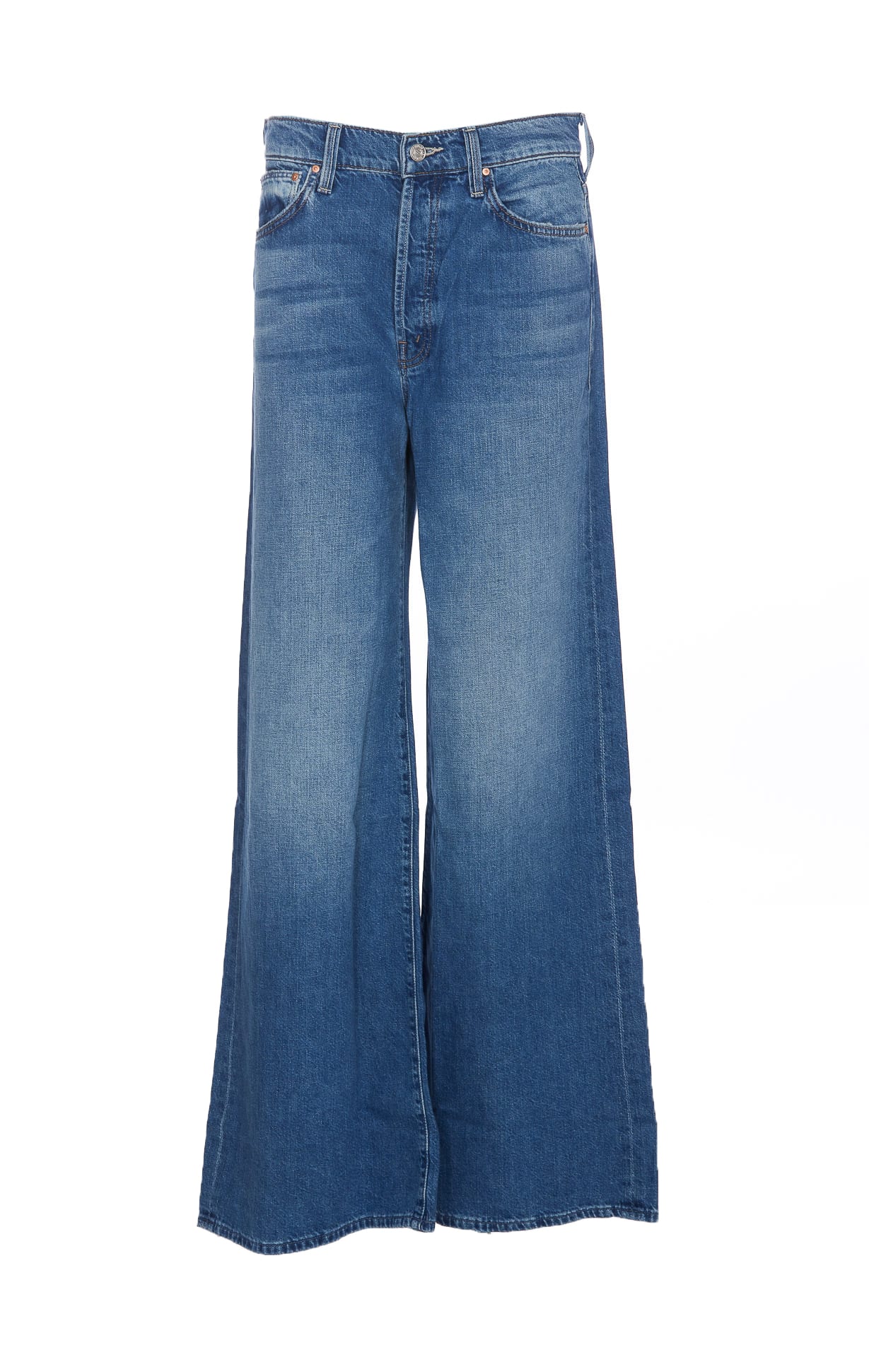 Shop Mother The Dicher Jeans In Blue