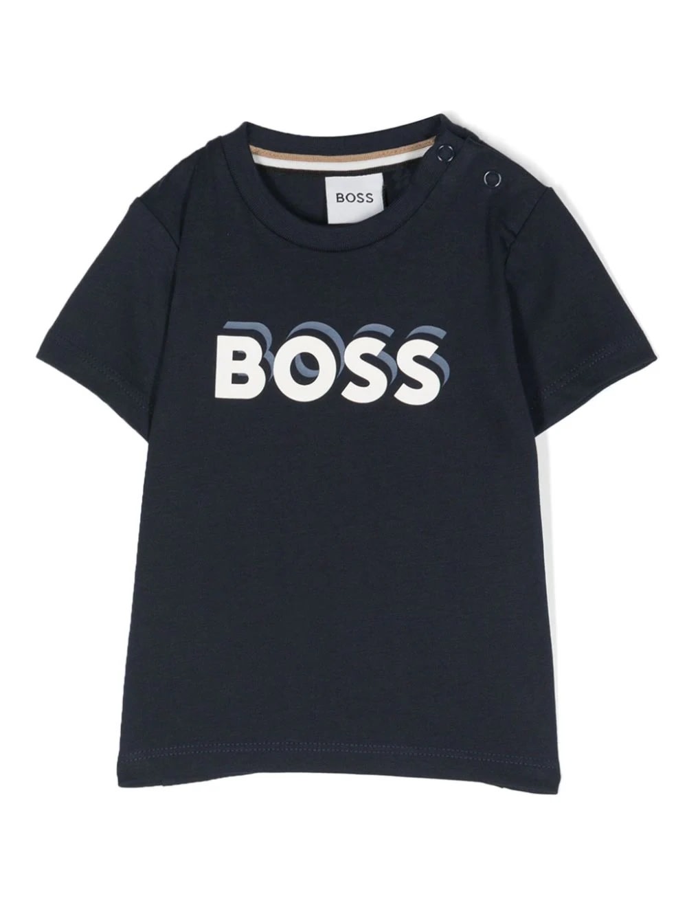 Hugo Boss Babies' T-shirt With Logo In Blue