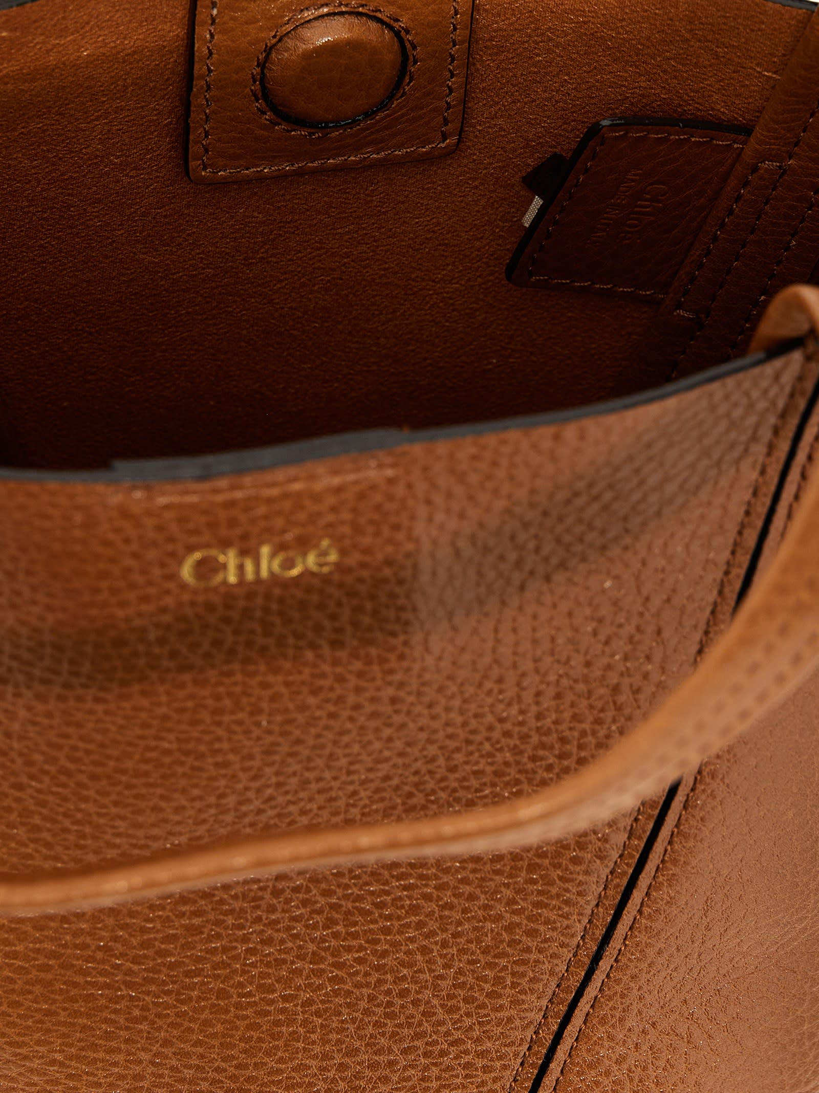Chloé Spin Handbag In Brown