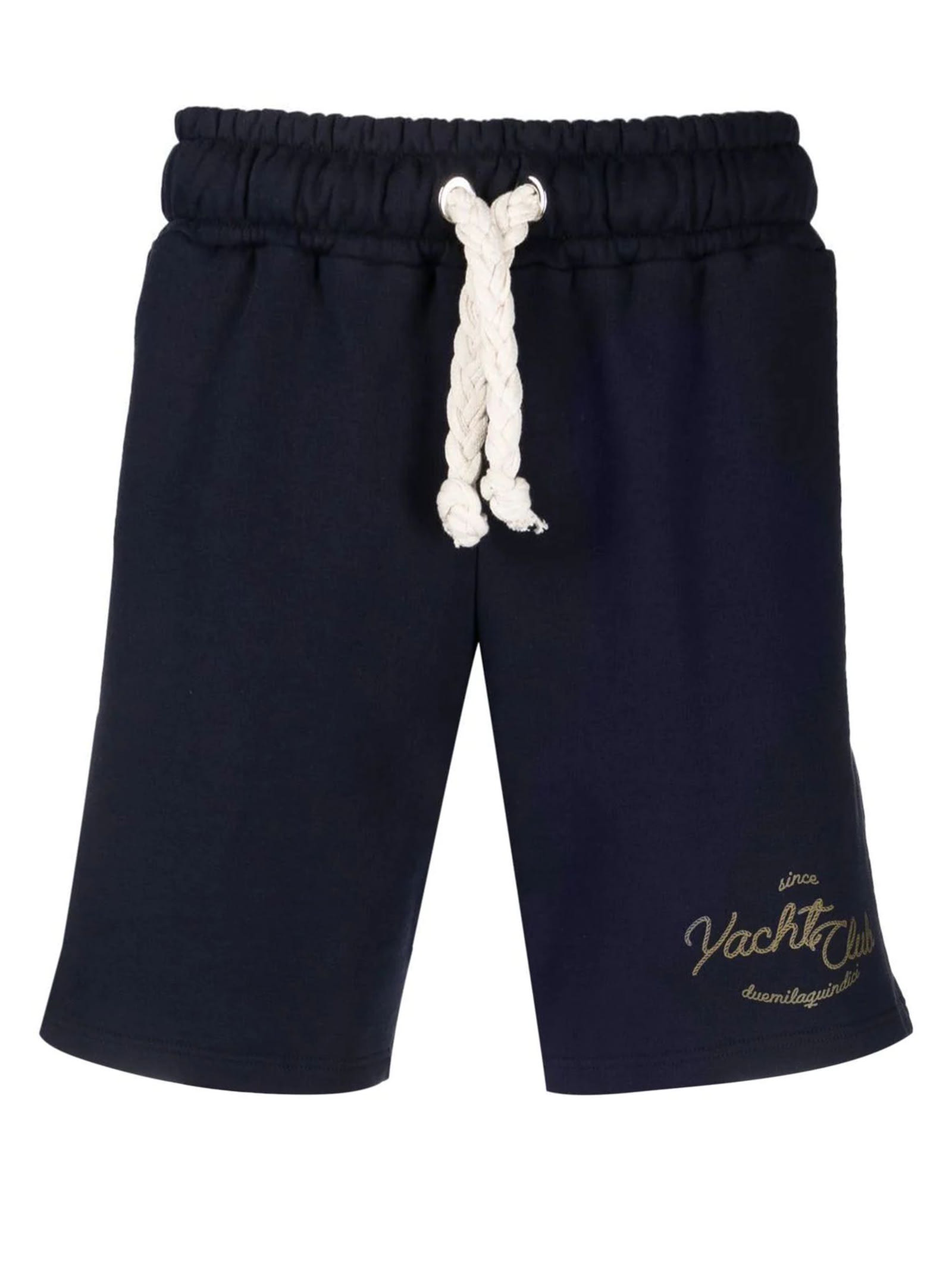 Family First Milano Blue Cotton Shorts