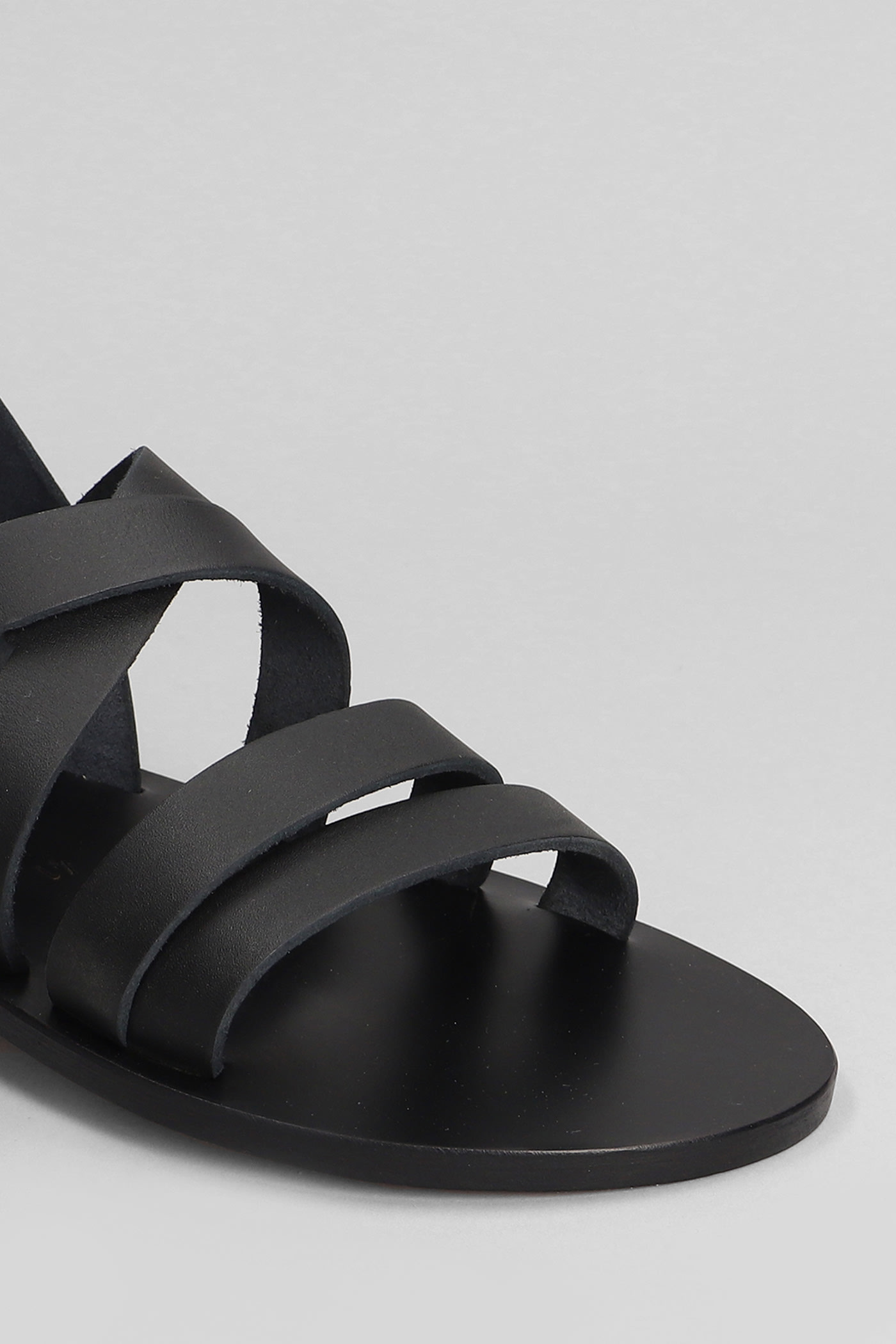 Shop Kjacques Dikara H Flats In Black Leather