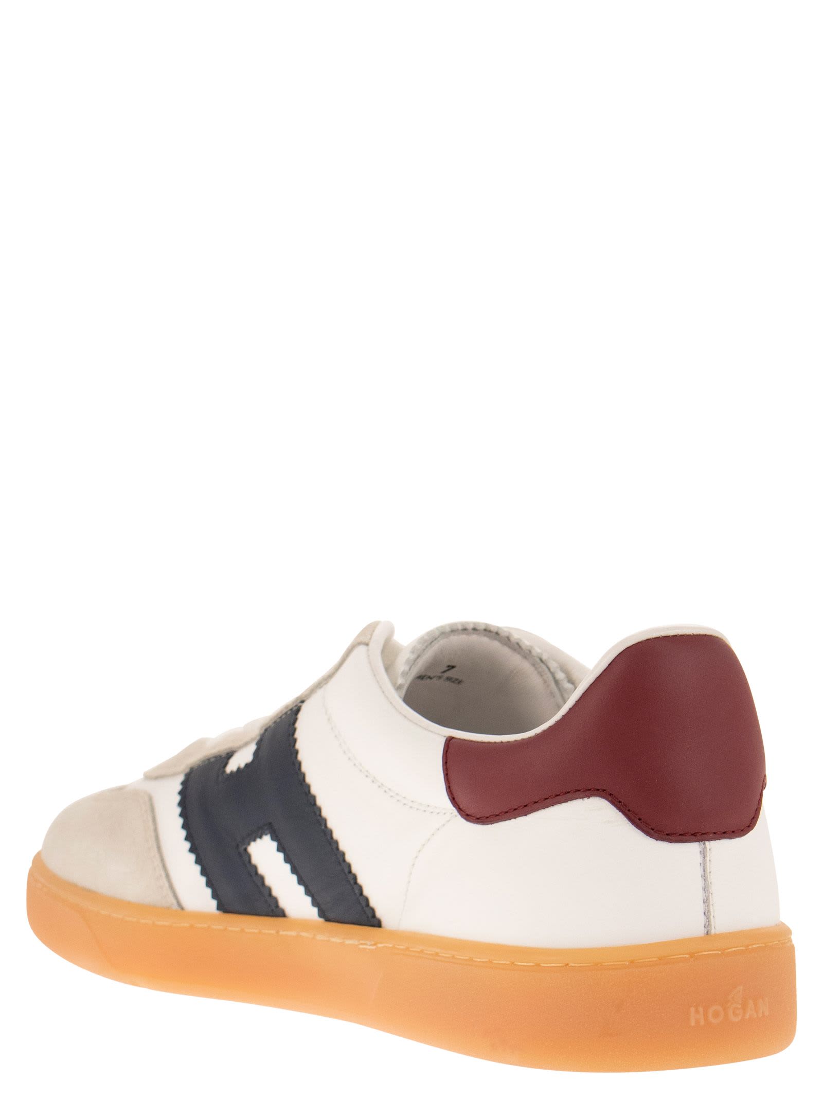 Hogan Cool Leather Low-top Sneakers In White