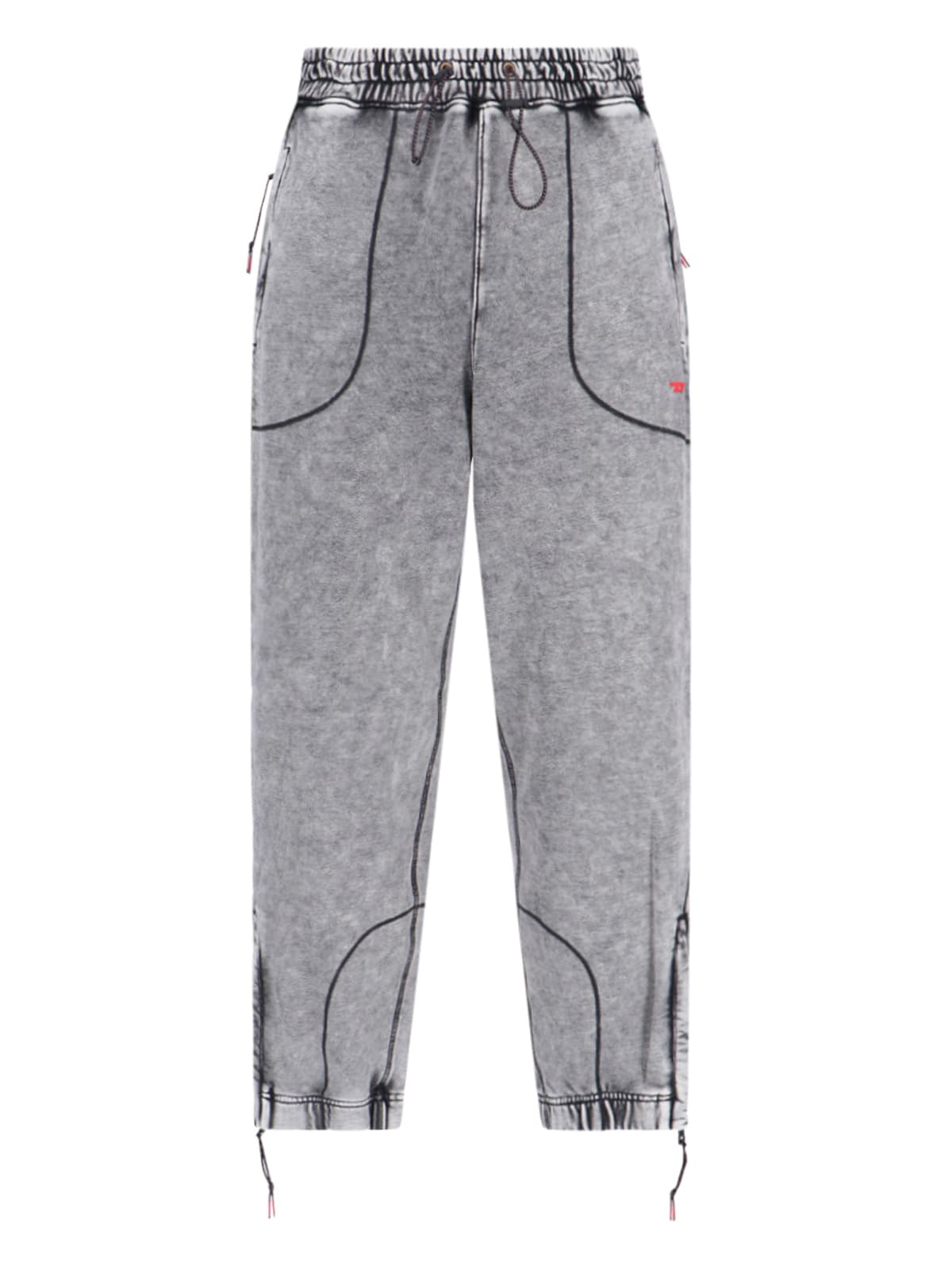 Shop Diesel Amsb-quentin-ht57 Track Pants In Gray