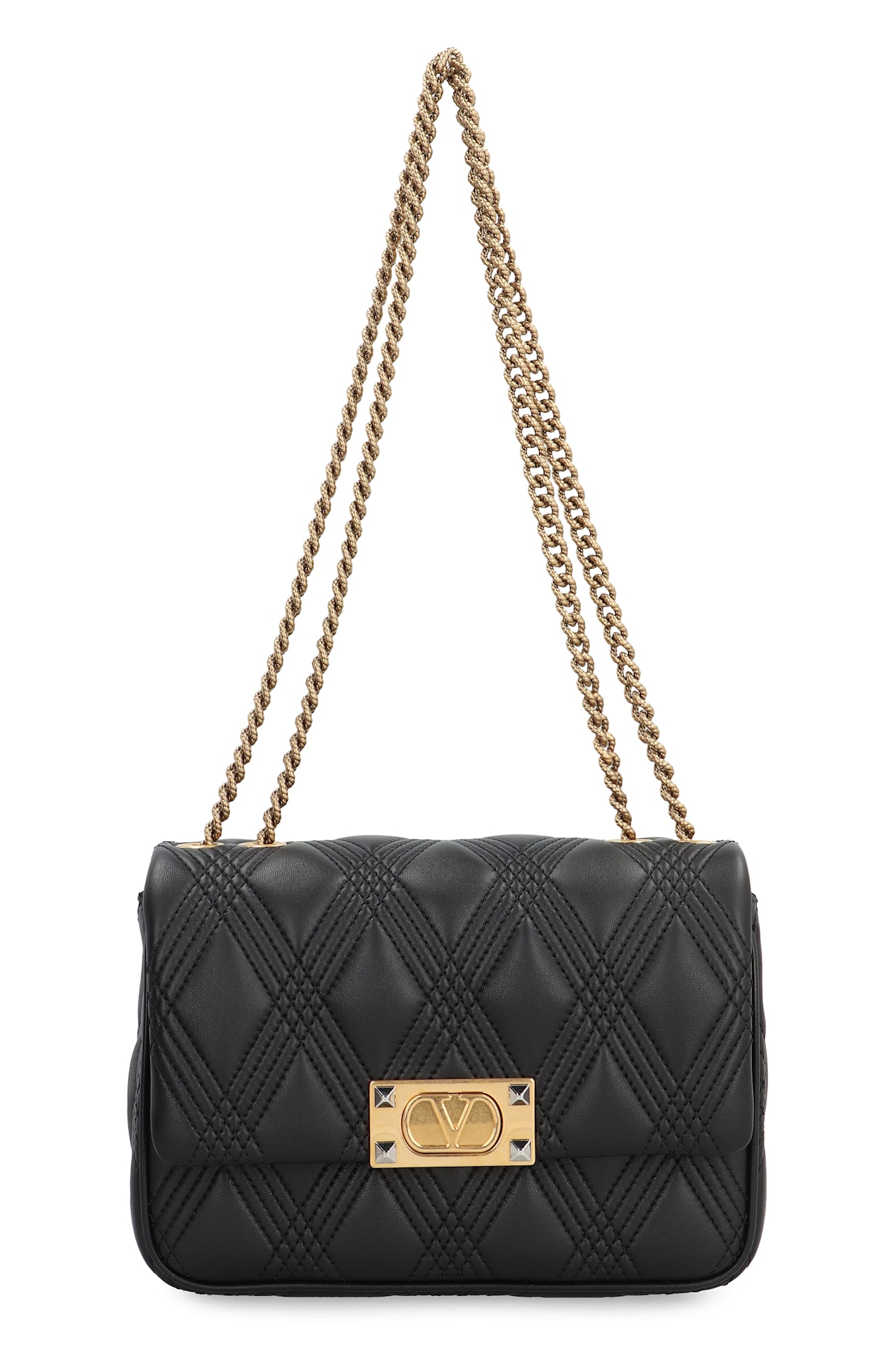 Garavani - Quiltie 67 Leather Shoulder Bag