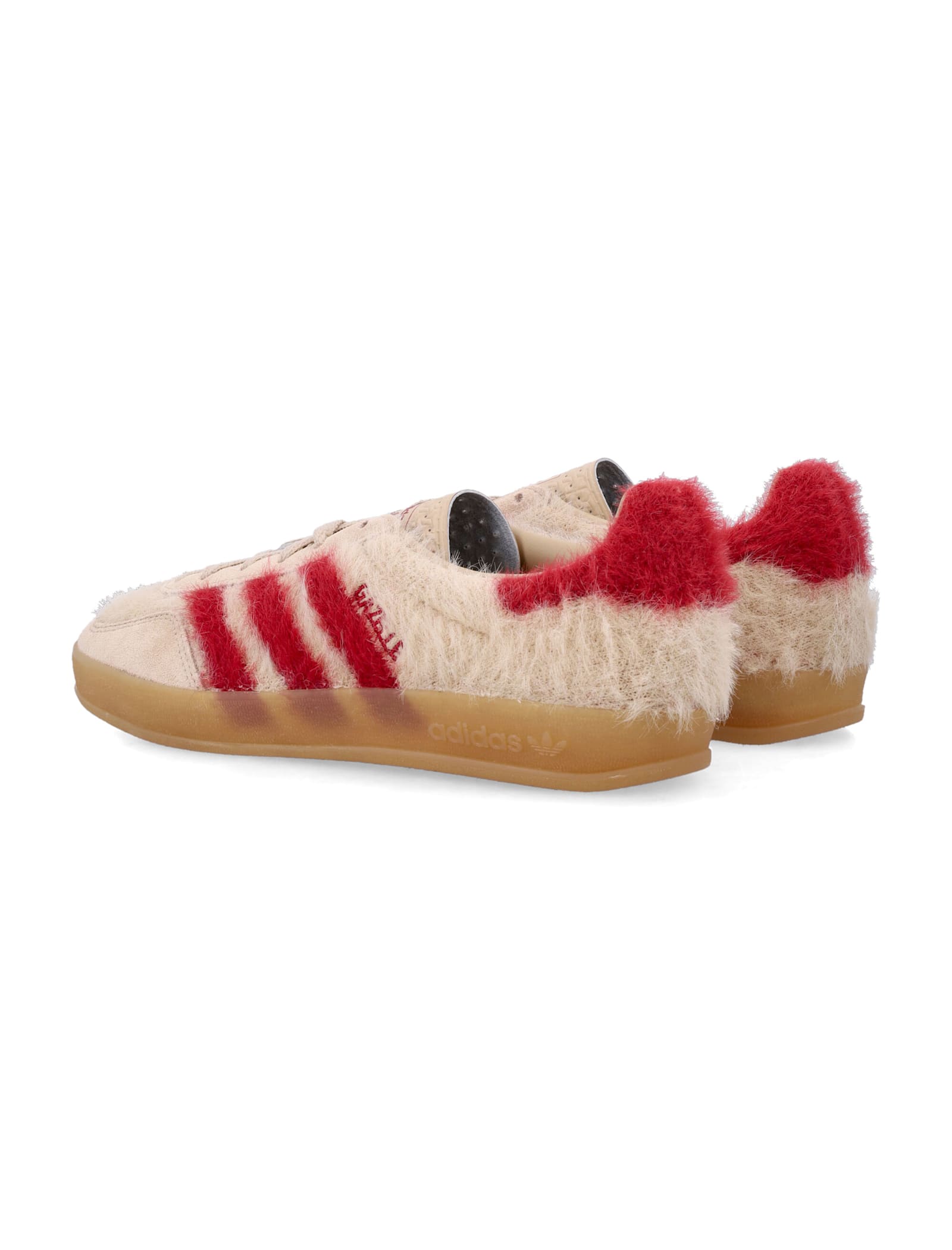 Adidas Originals Adidas Gazelle Bold Beige And Red Knit Sneakers In Neutral