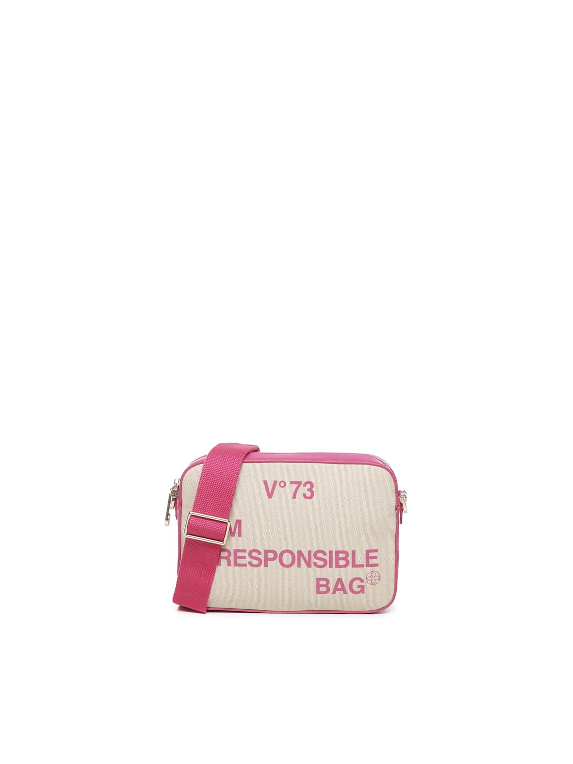 Shop V73 Responsibility Bis Shoulder Bag In Natural, Fuxia