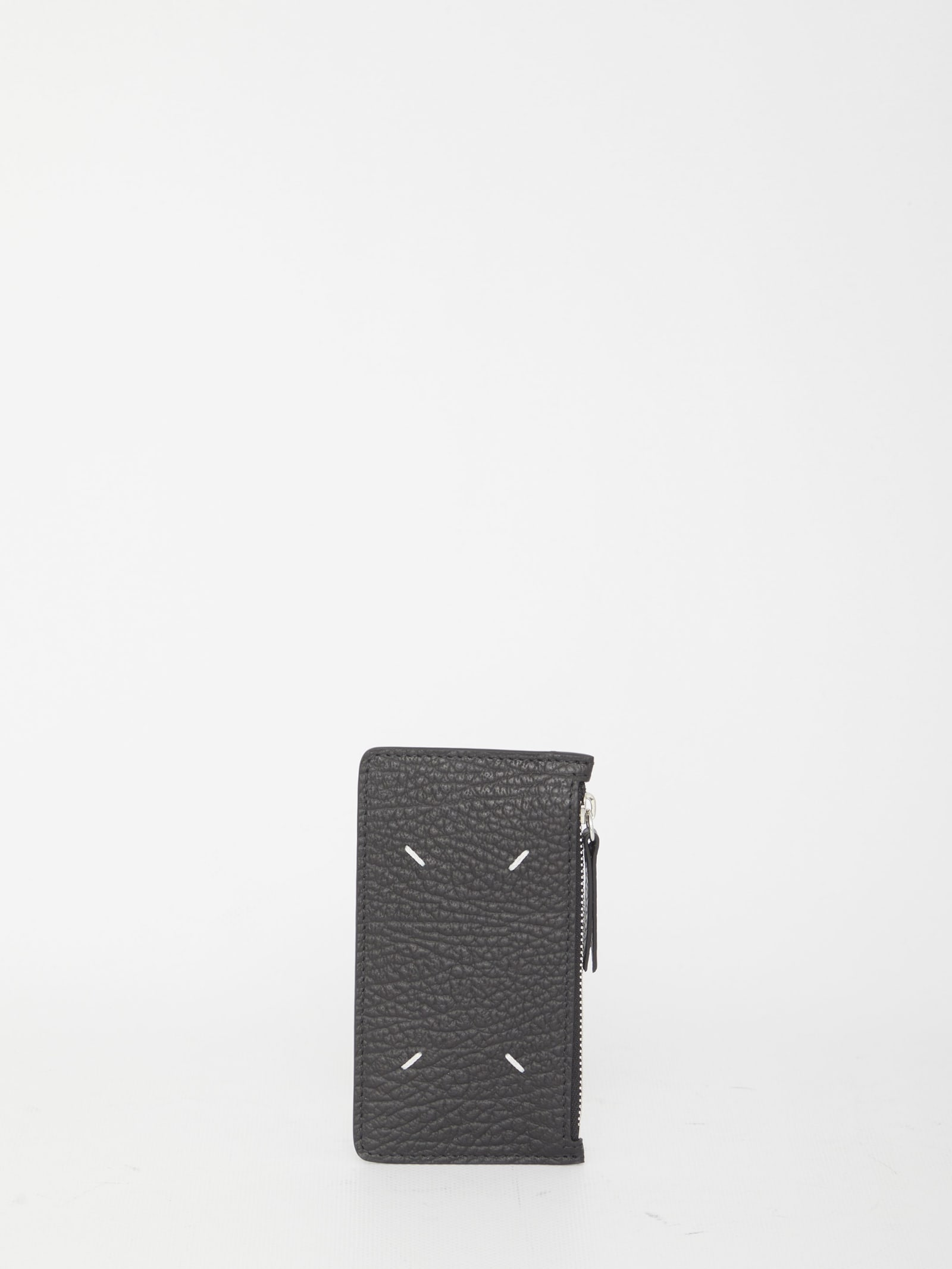 Shop Maison Margiela Zip Cardholder In Nero