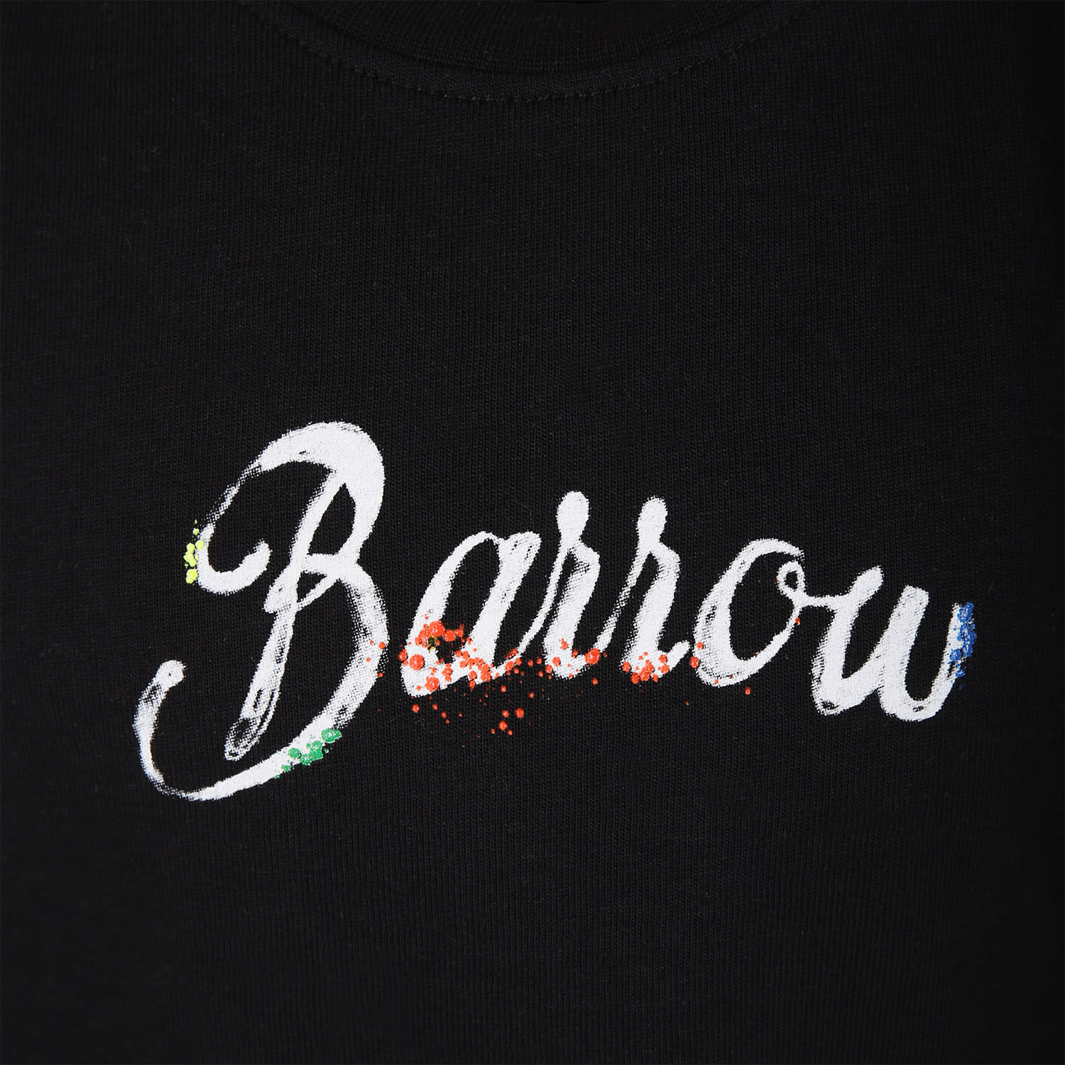 Shop Barrow Black T-shirt For Kids With Logo In Nero
