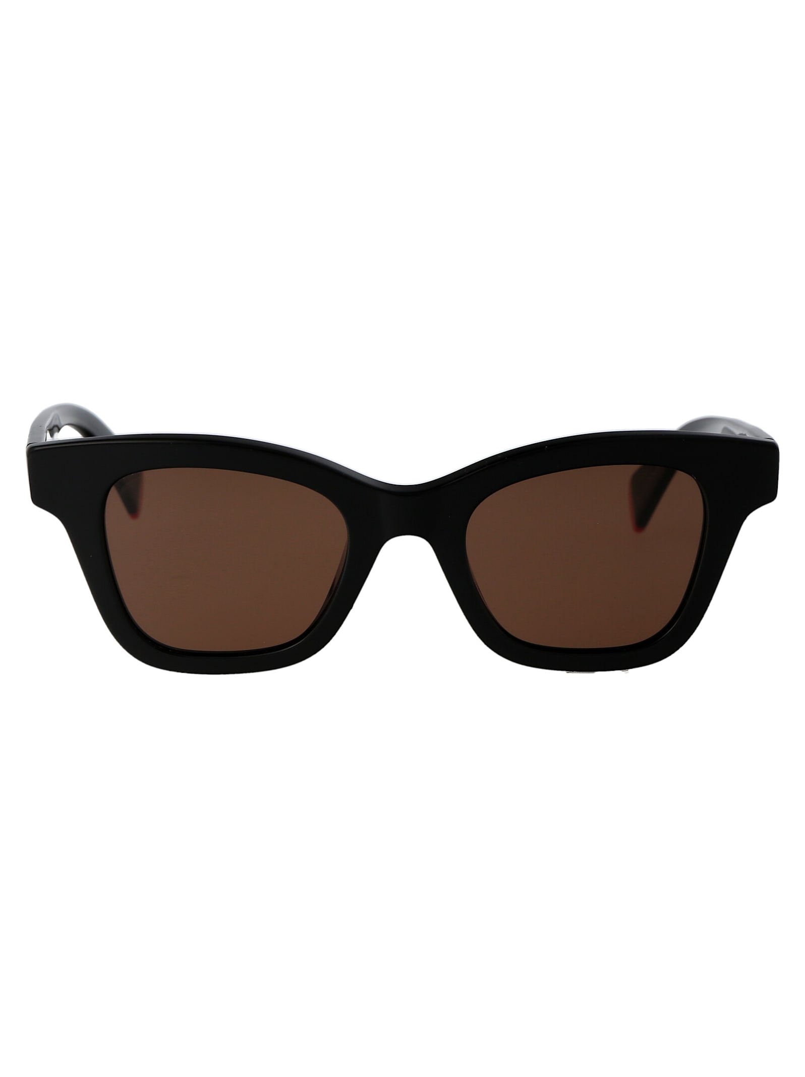 Kenzo Aka Sunglasses In 01e Shiny Black / Brown