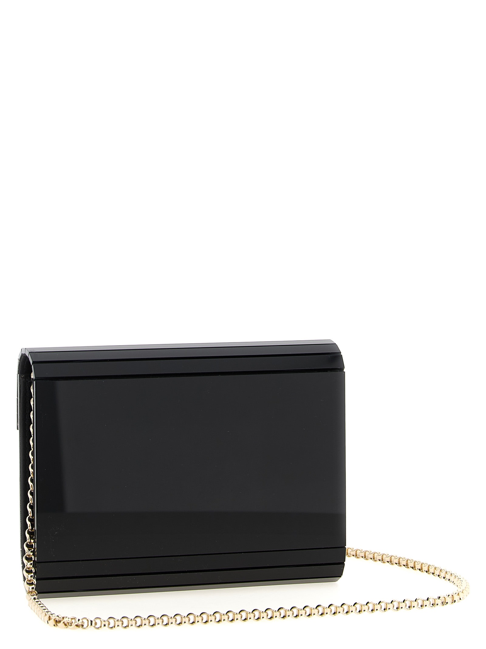 Jimmy Choo Candy Clutch In Black