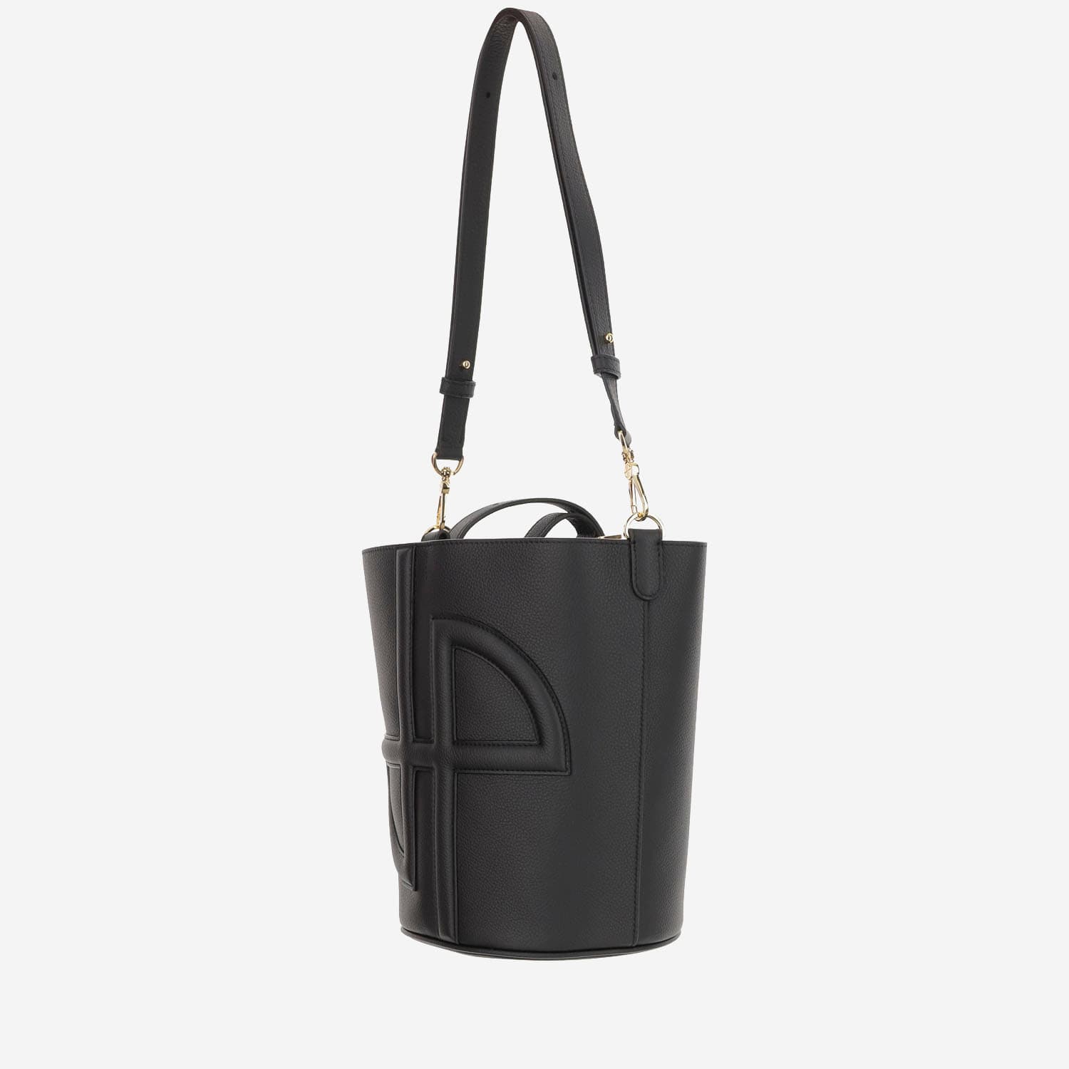 Shop Patou 3d Logo Bucket Bag In Black