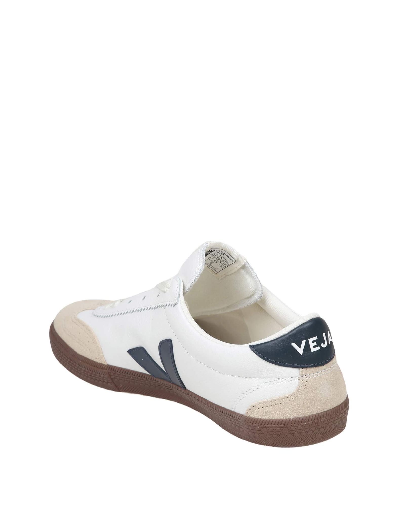 Veja Multicolor Suede And Fabric Volley Sneakers In White