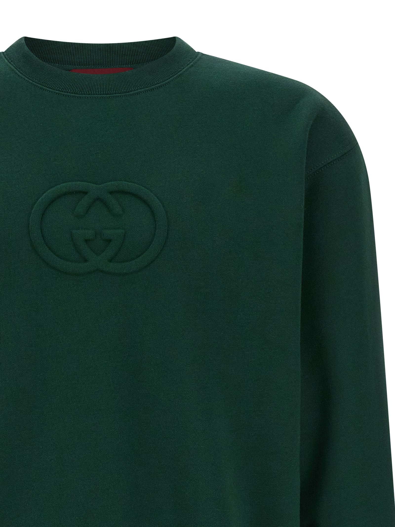 Gucci Incrocio Gg Sweatshirt In Green