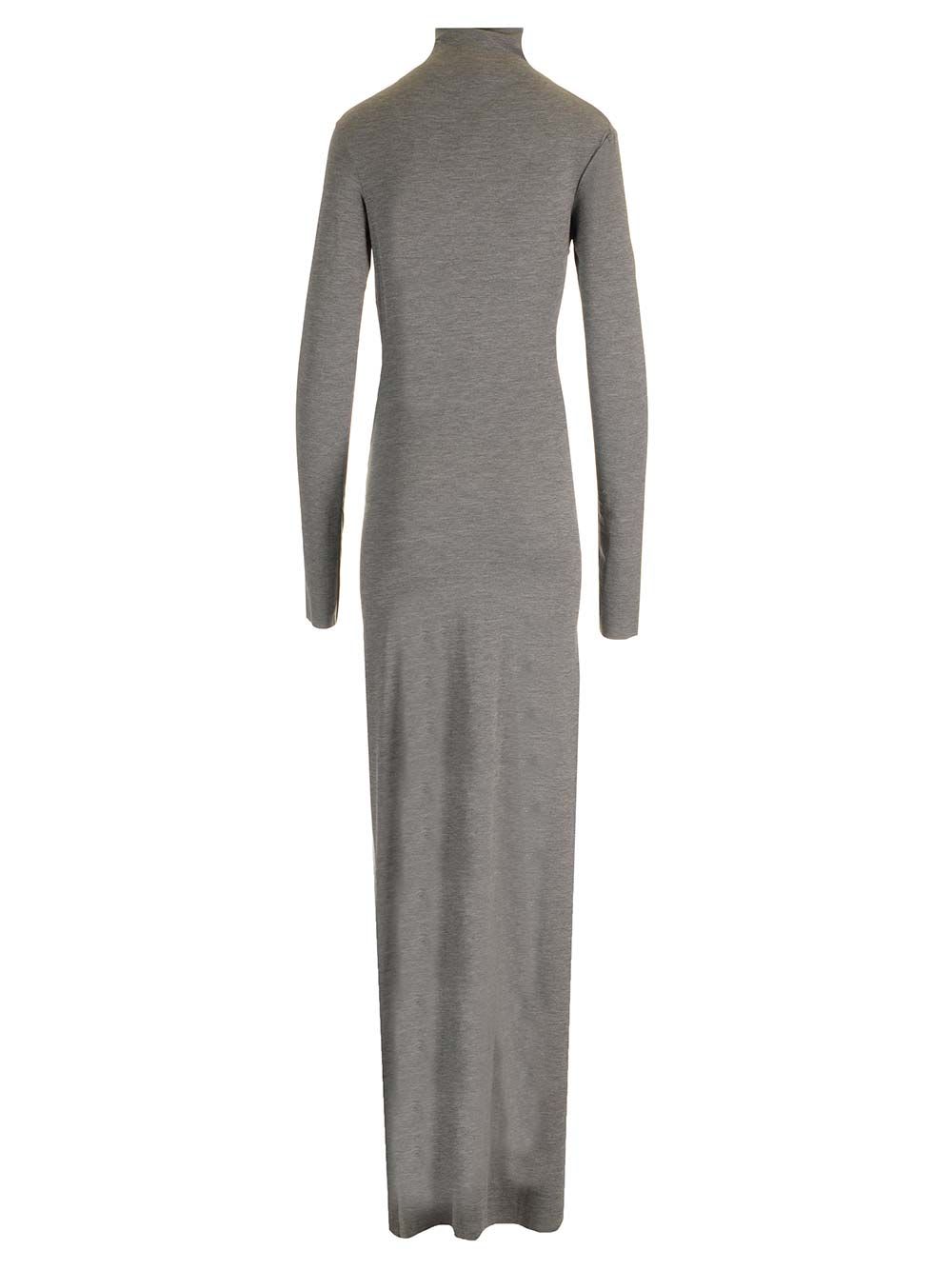 Shop Amazuìn Esme Jersey Long Dress In Grey