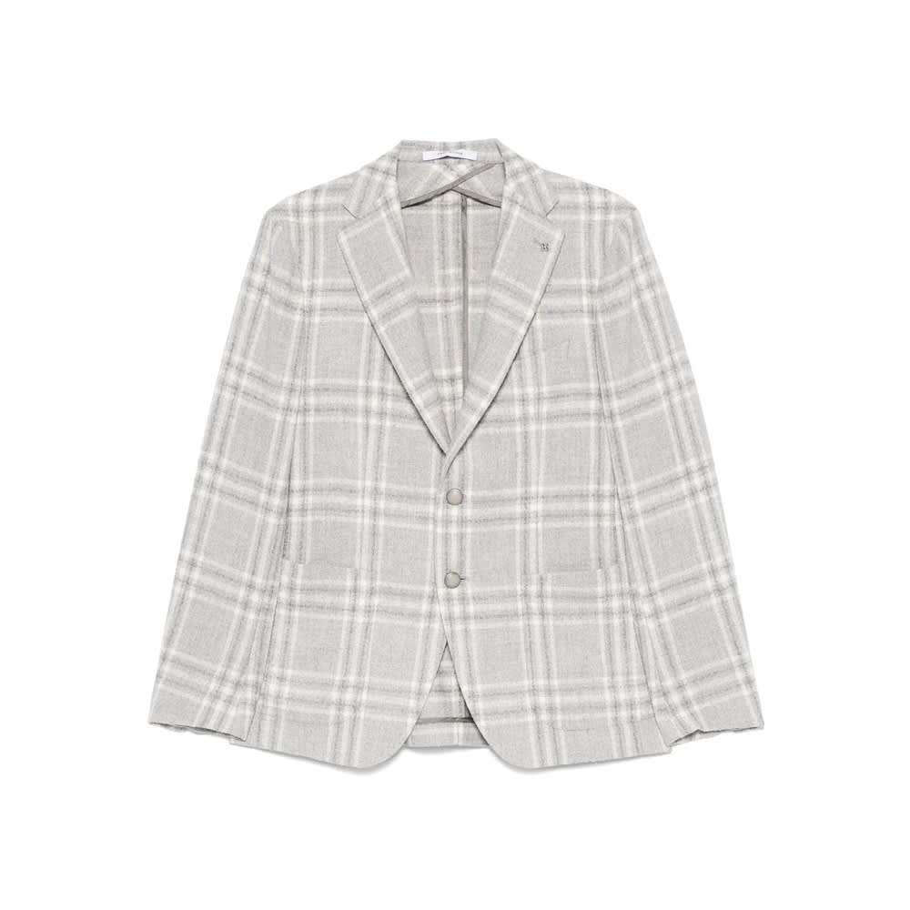 Tagliatore Single-breasted Blazer In Gray