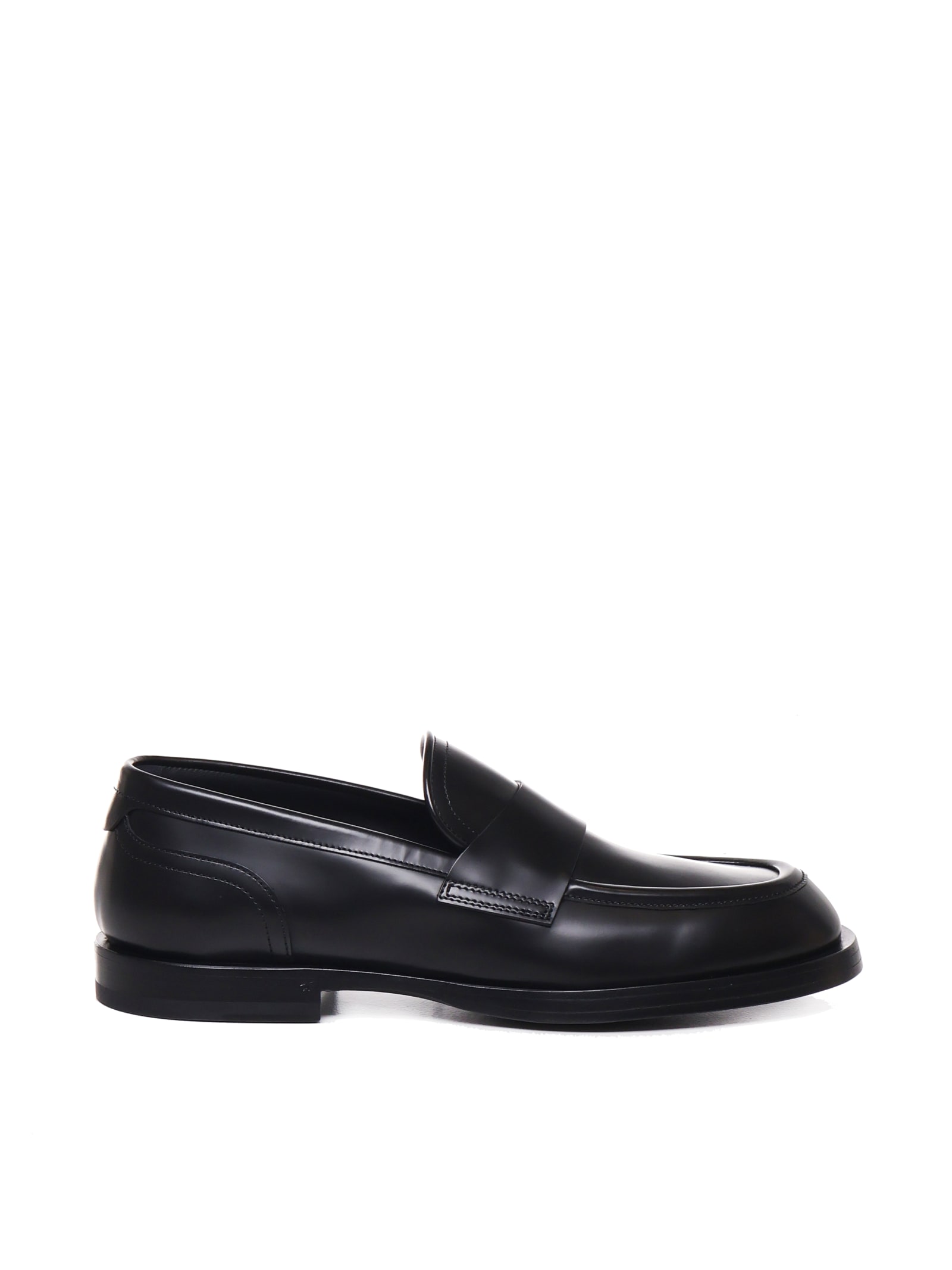 Shop Dolce & Gabbana Loafers In Calfskin In Black