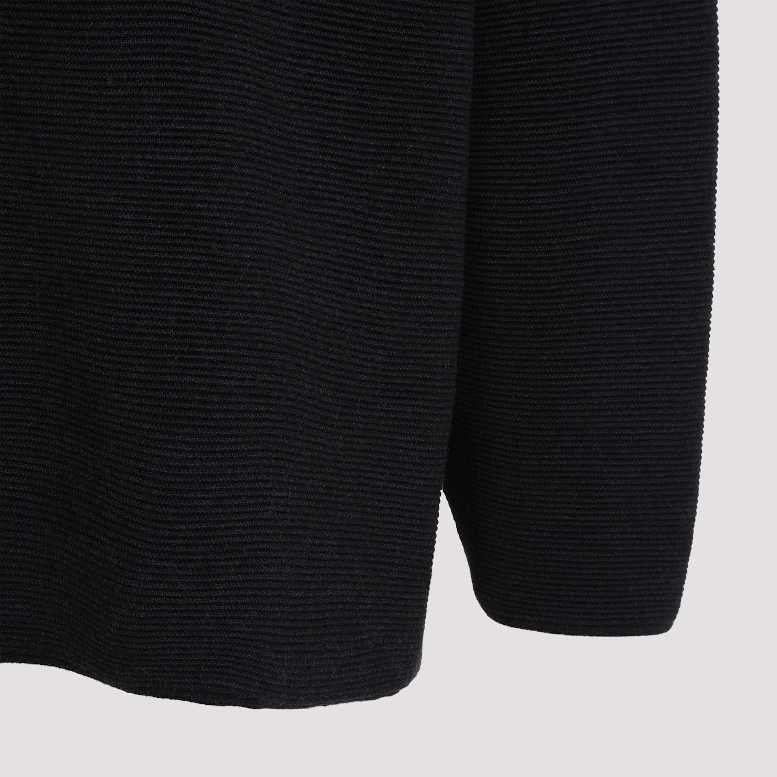 Fear Of God Black Dropped Shoulder Sweater In Melange Black