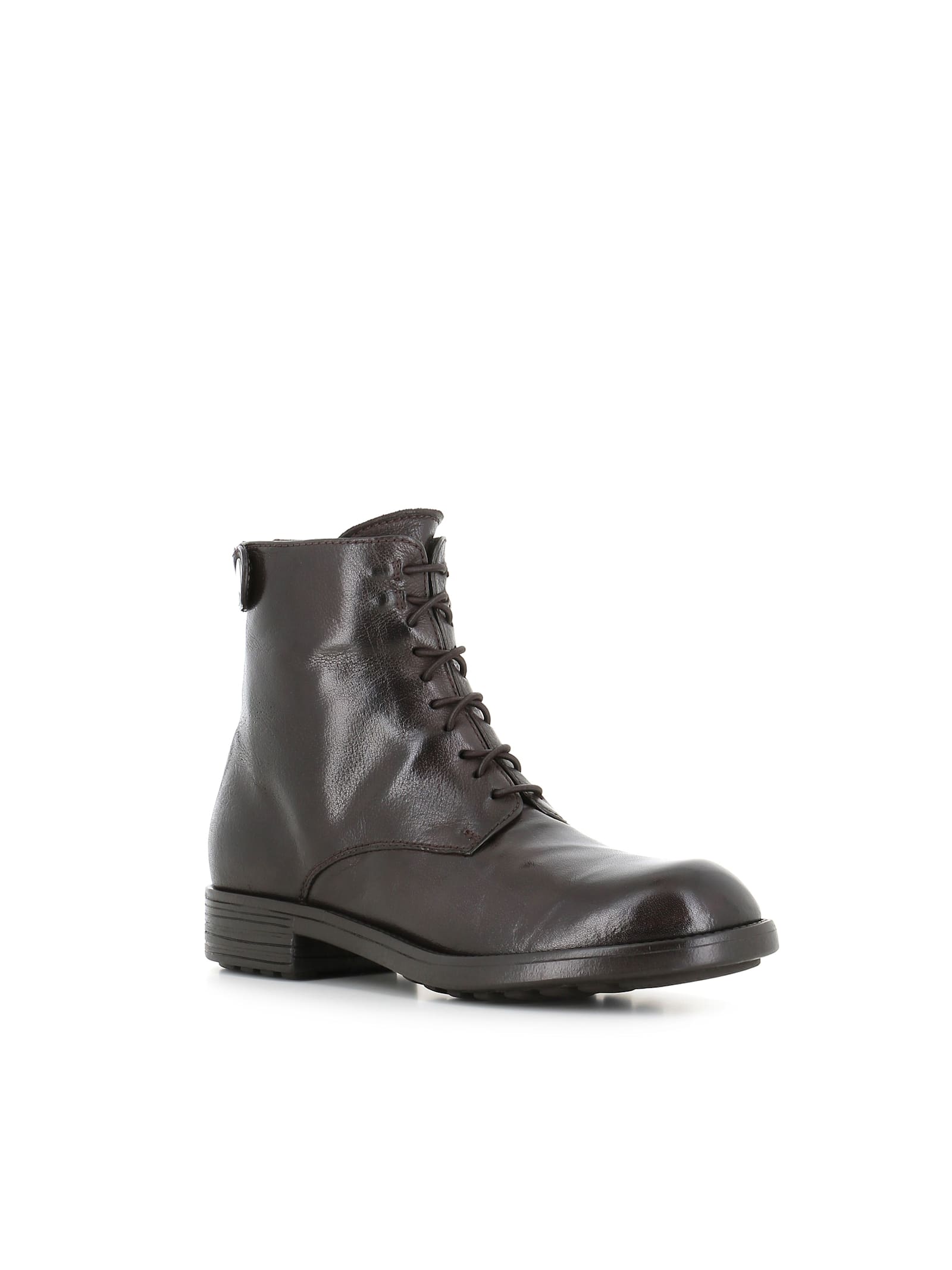 Officine Creative Lace-up Zip-detail Boots In Black