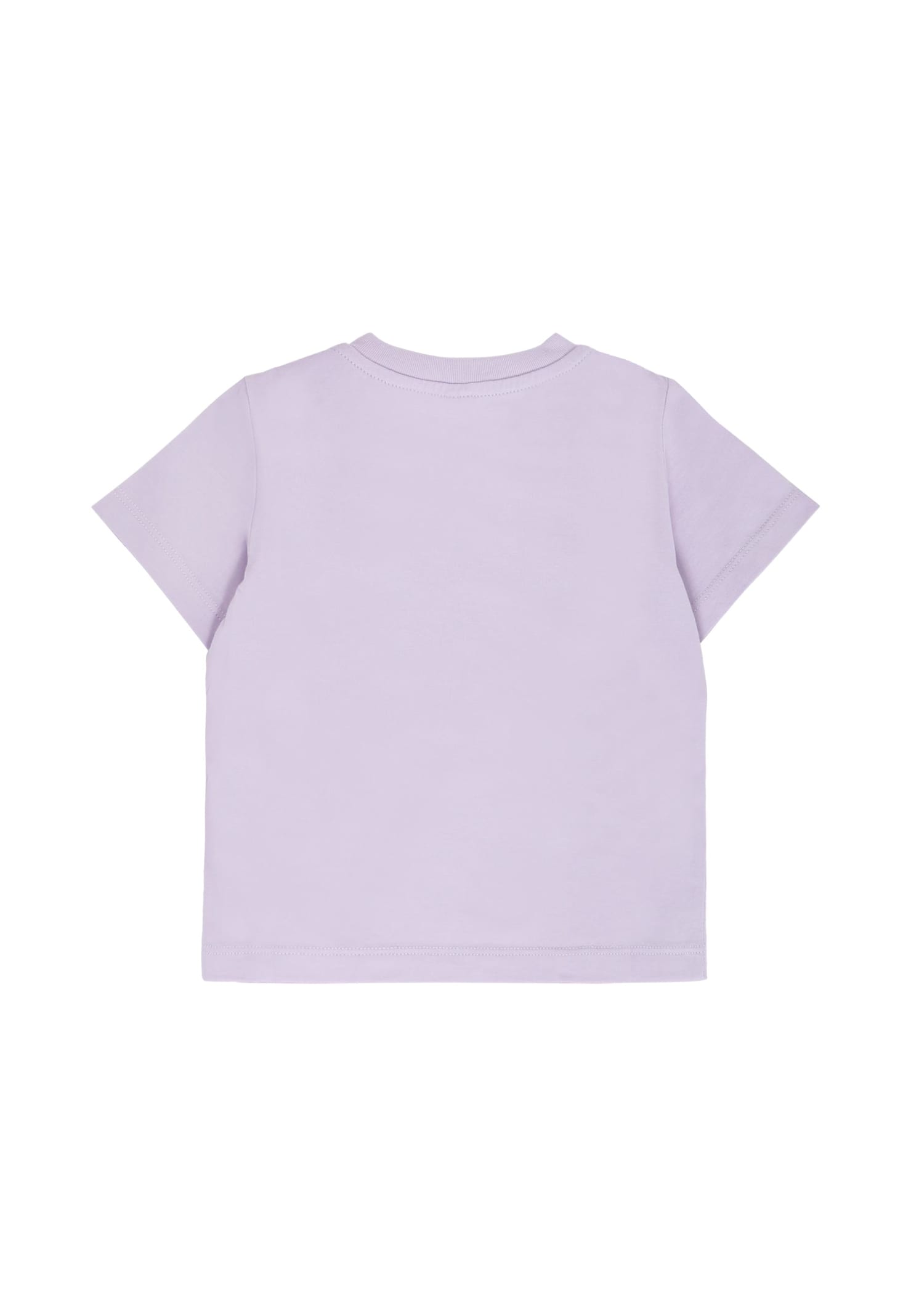 Stella Mccartney Lilac T-shirt For Baby Girl With Flowers In Purple